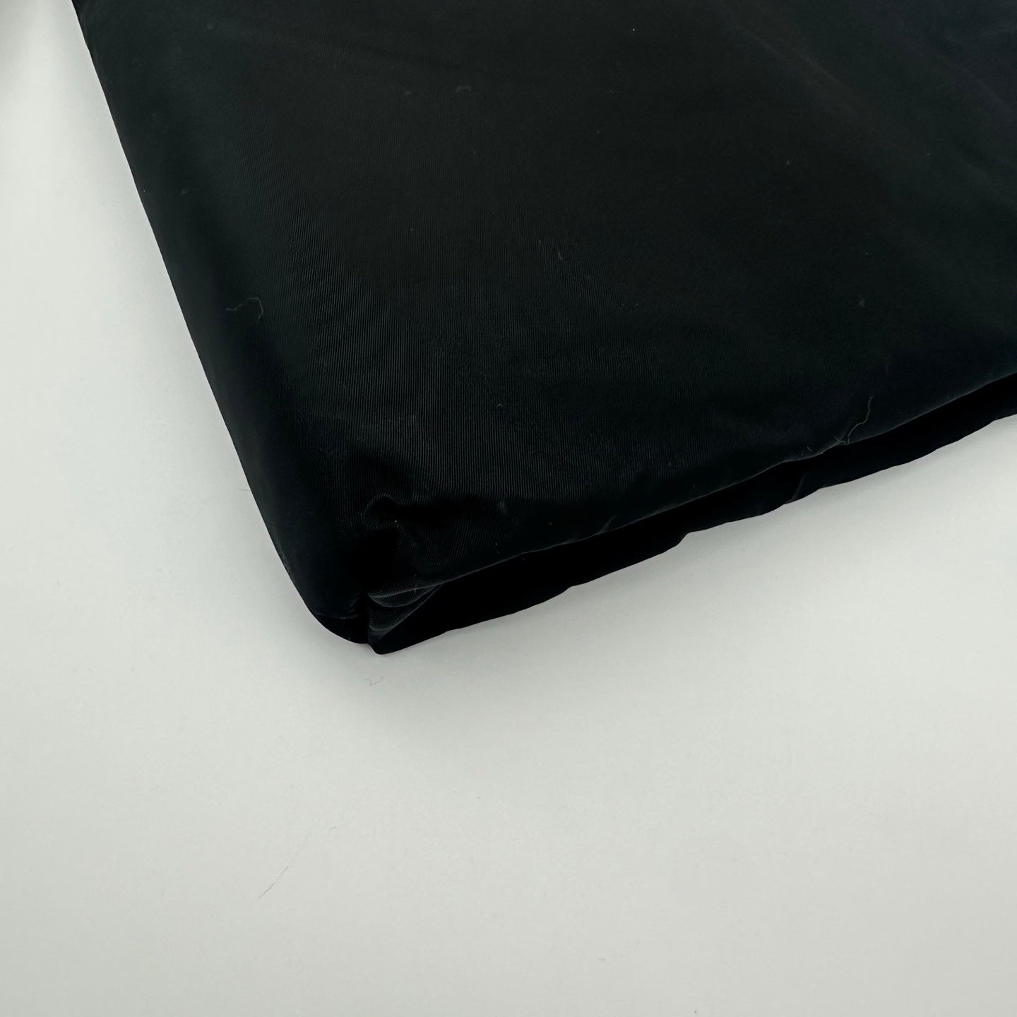 Prada Nylon Tote Bag in Black with Silver Hardware [Used]