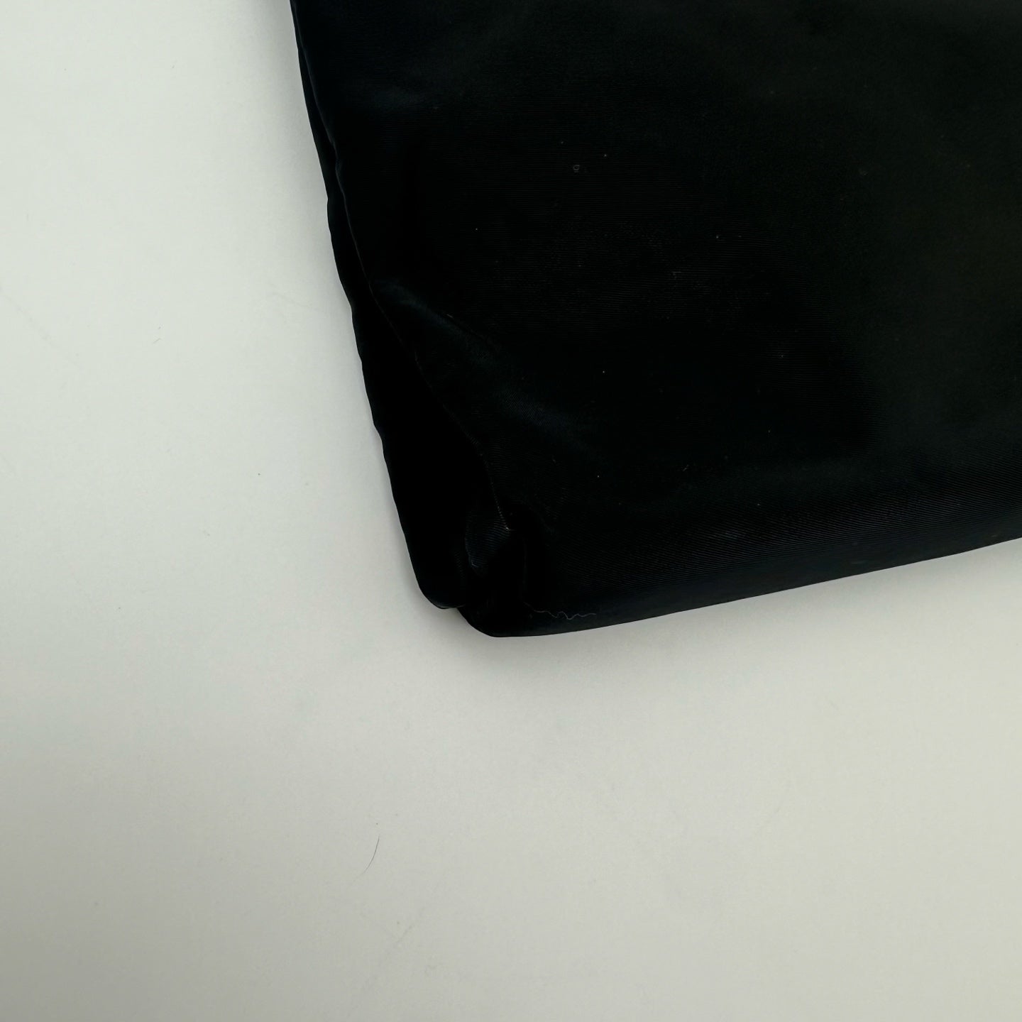 Prada Nylon Tote Bag in Black with Silver Hardware [Used]