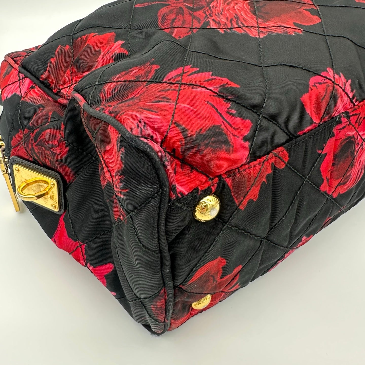 Prada Nylon Chain Shoulder Hobo Bag [Used]