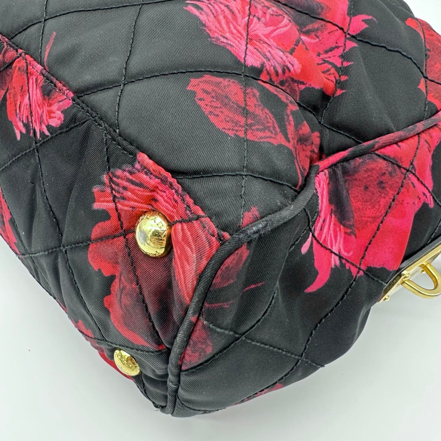 Prada Nylon Chain Shoulder Hobo Bag [Used]