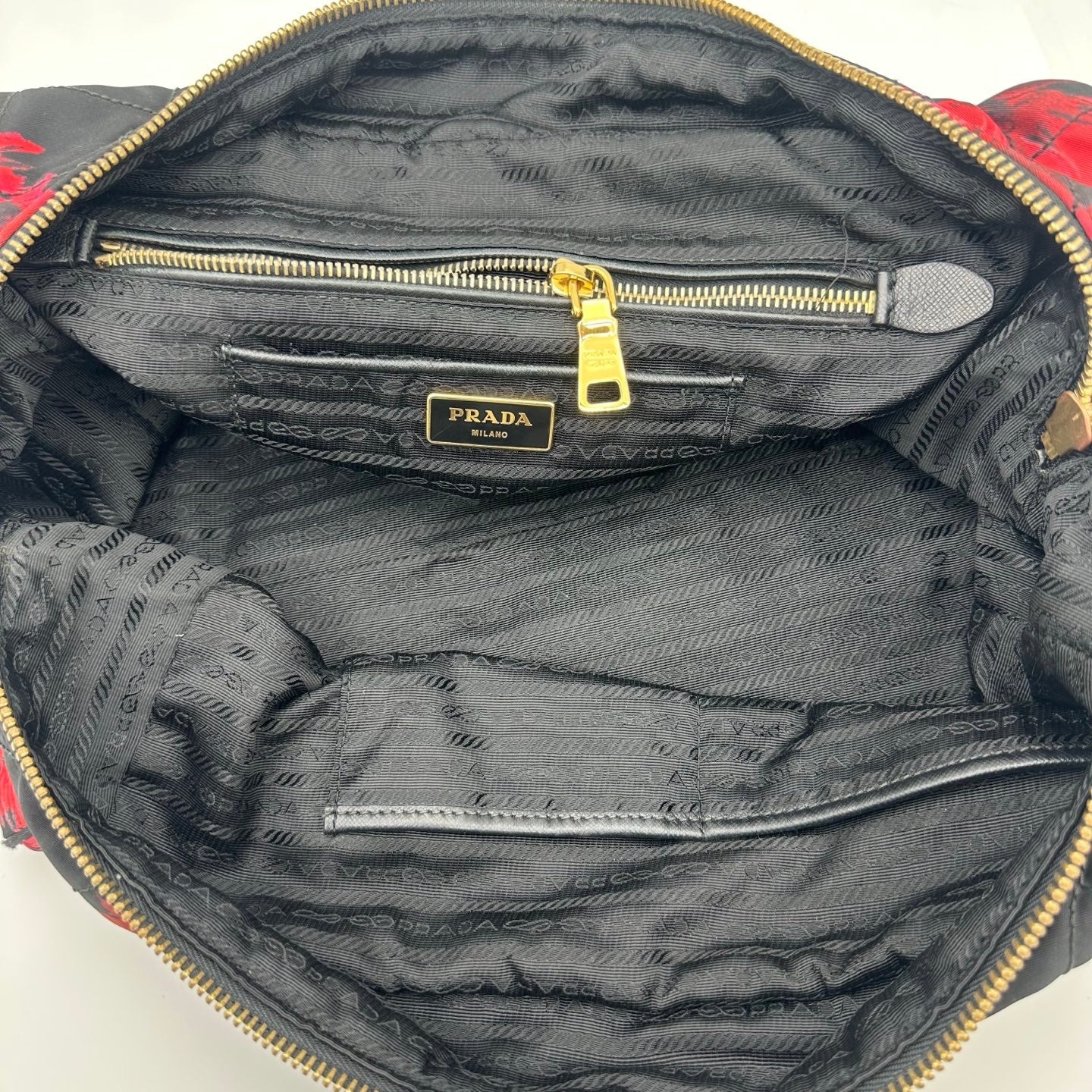 Prada Nylon Chain Shoulder Hobo Bag [Used]