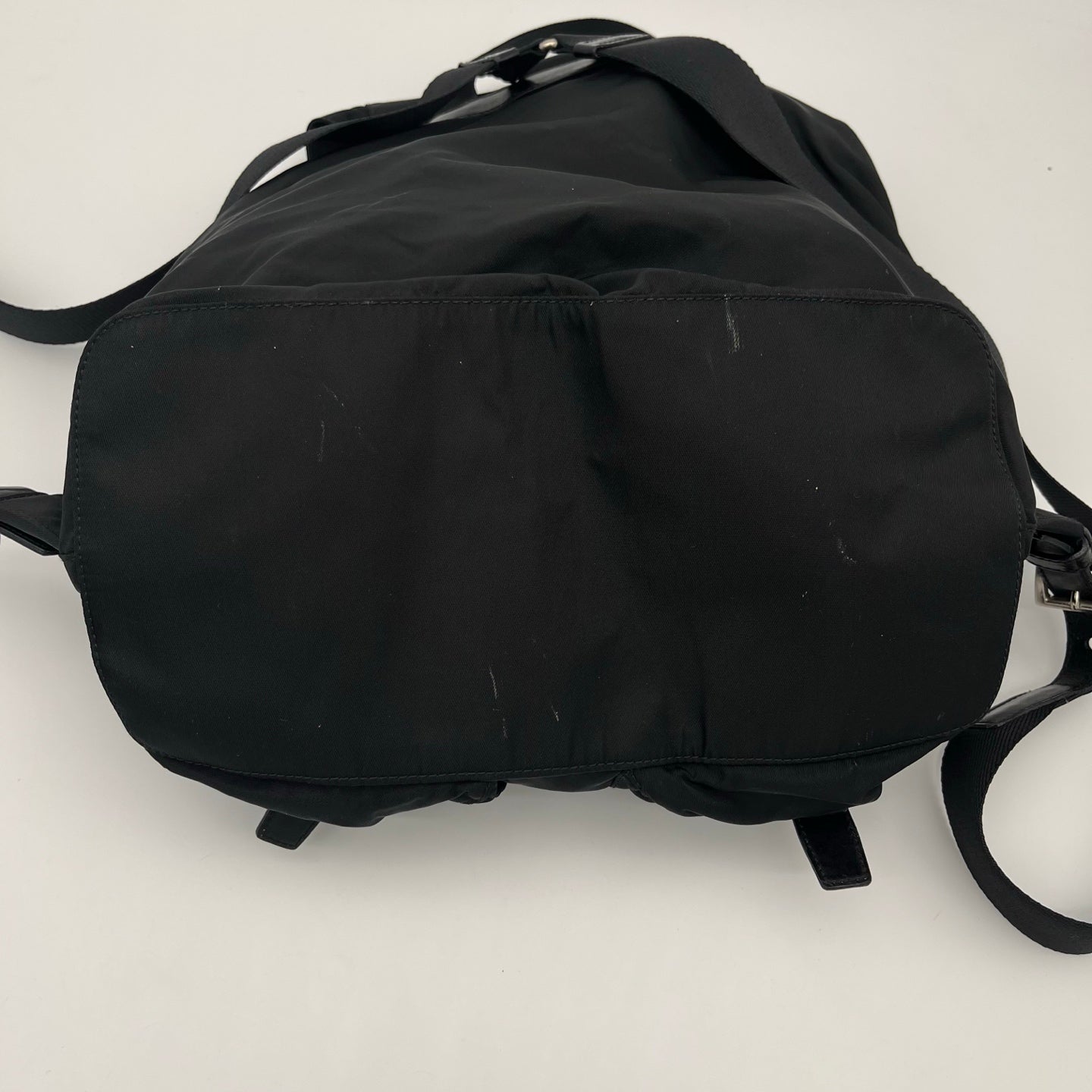 Prada Nylon Backpack in Black with Silver Hardware [Used]
