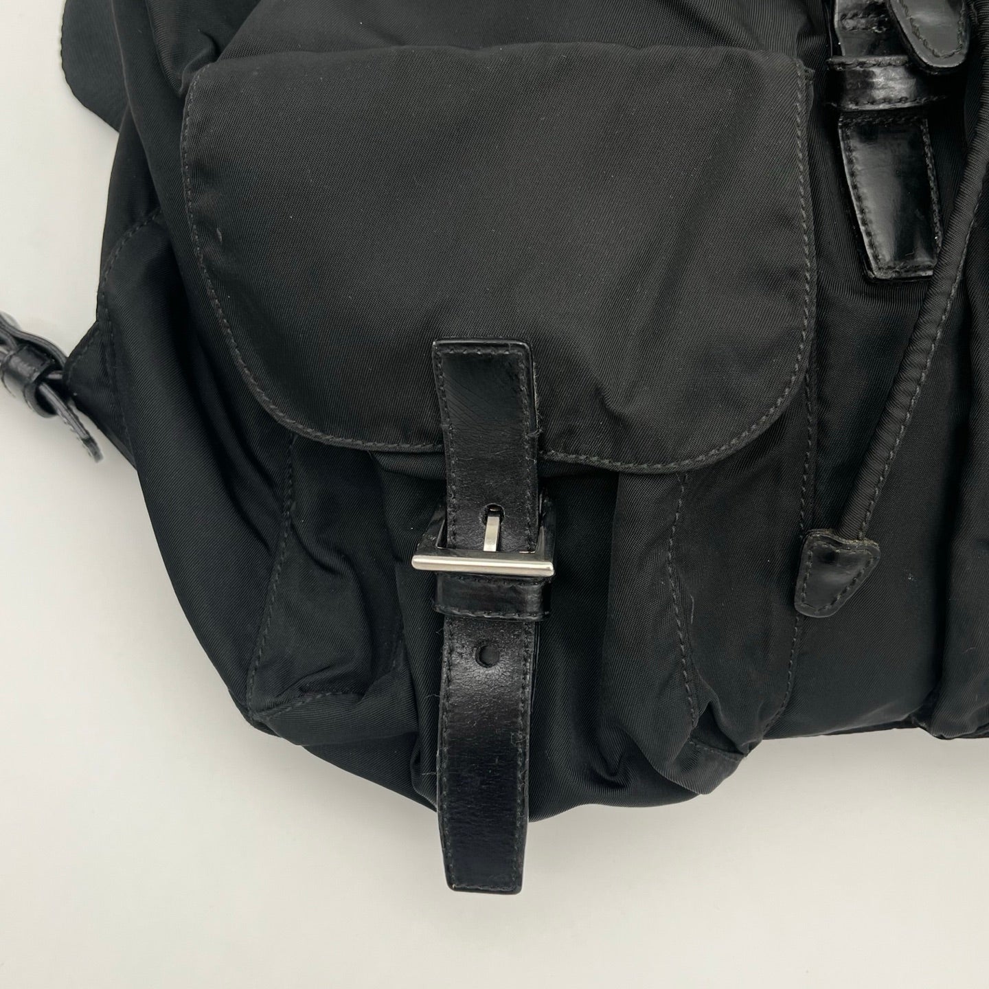 Prada Nylon Backpack in Black with Silver Hardware [Used]