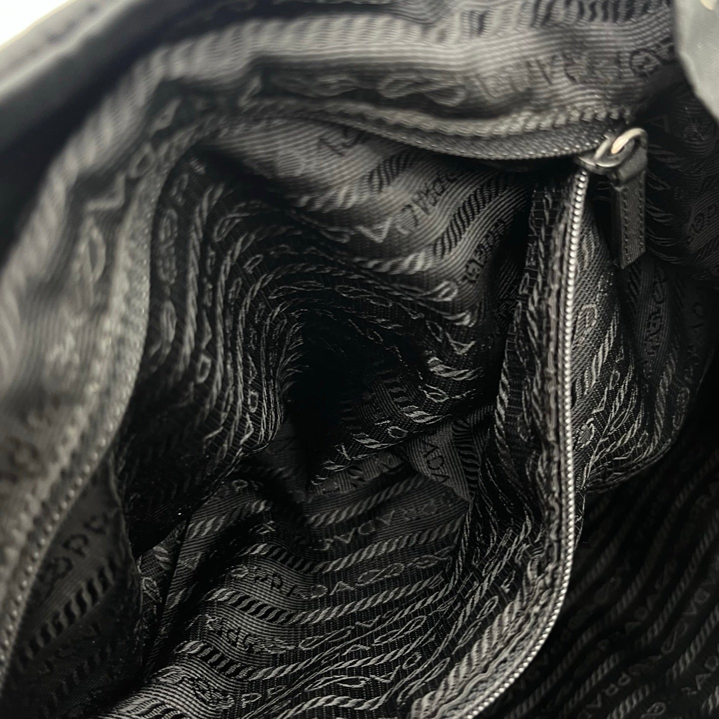 Prada Nylon Backpack in Black with Silver Hardware [Used]