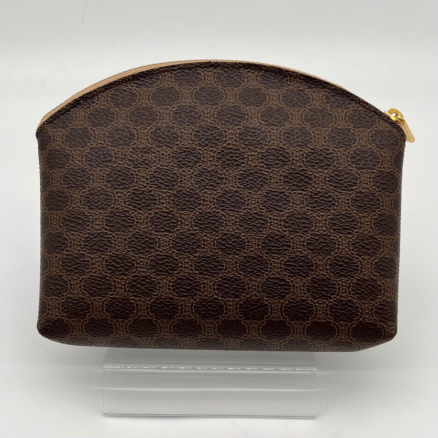 Celine Macadam Canvas Mini Pouch with Gold Hardware [Used]