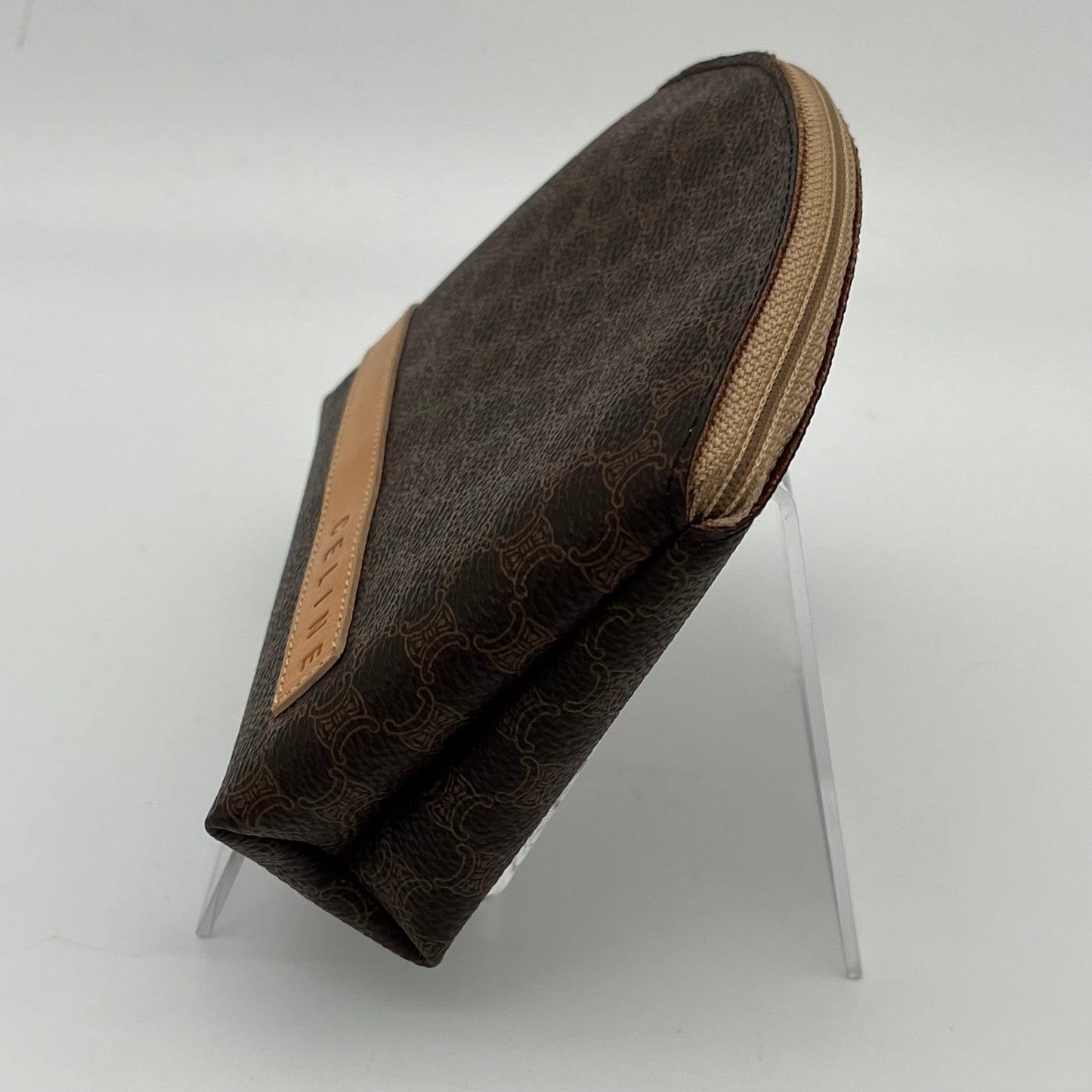 Celine Macadam Canvas Mini Pouch with Gold Hardware [Used]