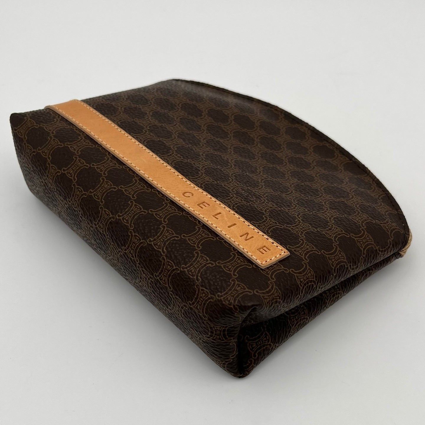 Celine Macadam Canvas Mini Pouch with Gold Hardware [Used]