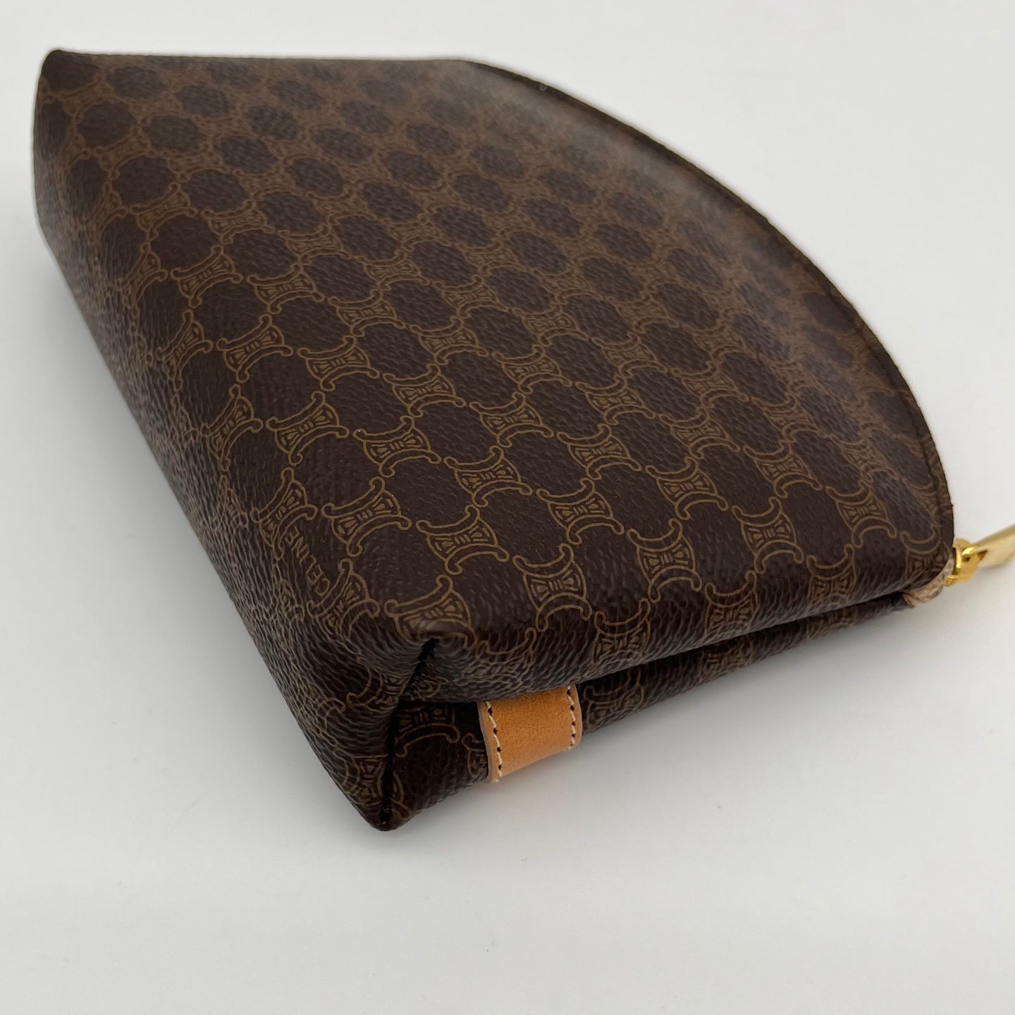 Celine Macadam Canvas Mini Pouch with Gold Hardware [Used]