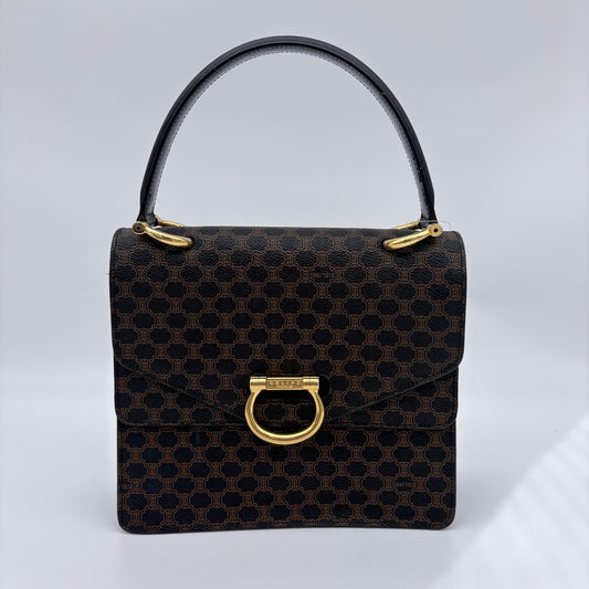 Celine Macadam Canvas Kelly Handbag [Used]