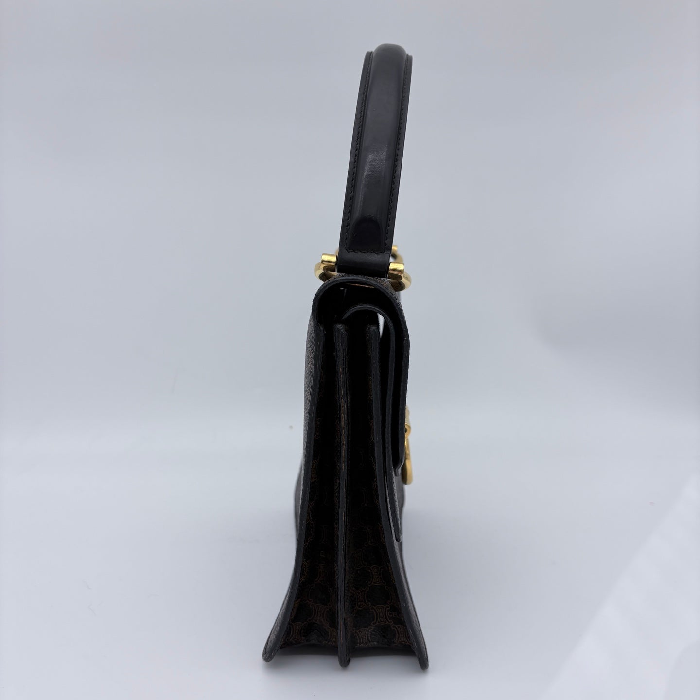 Celine Macadam Canvas Kelly Handbag [Used]