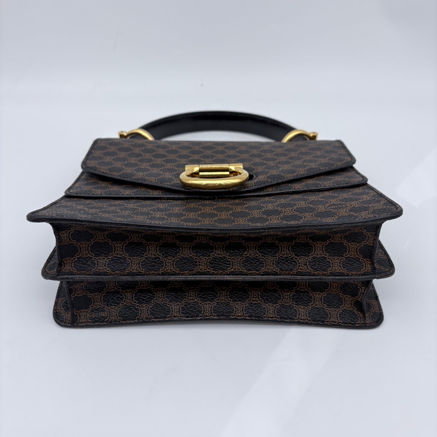 Celine Macadam Canvas Kelly Handbag [Used]