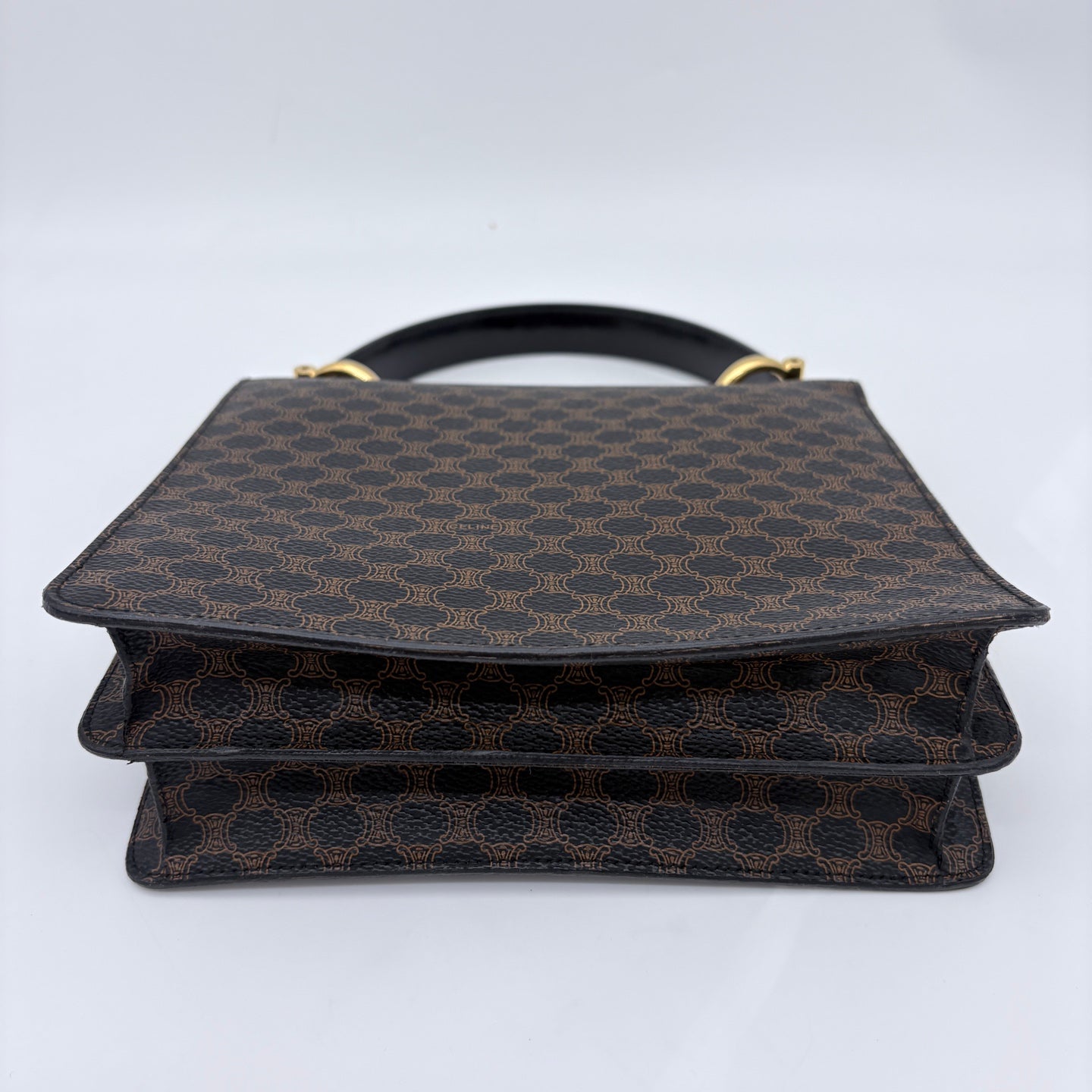 Celine Macadam Canvas Kelly Handbag [Used]