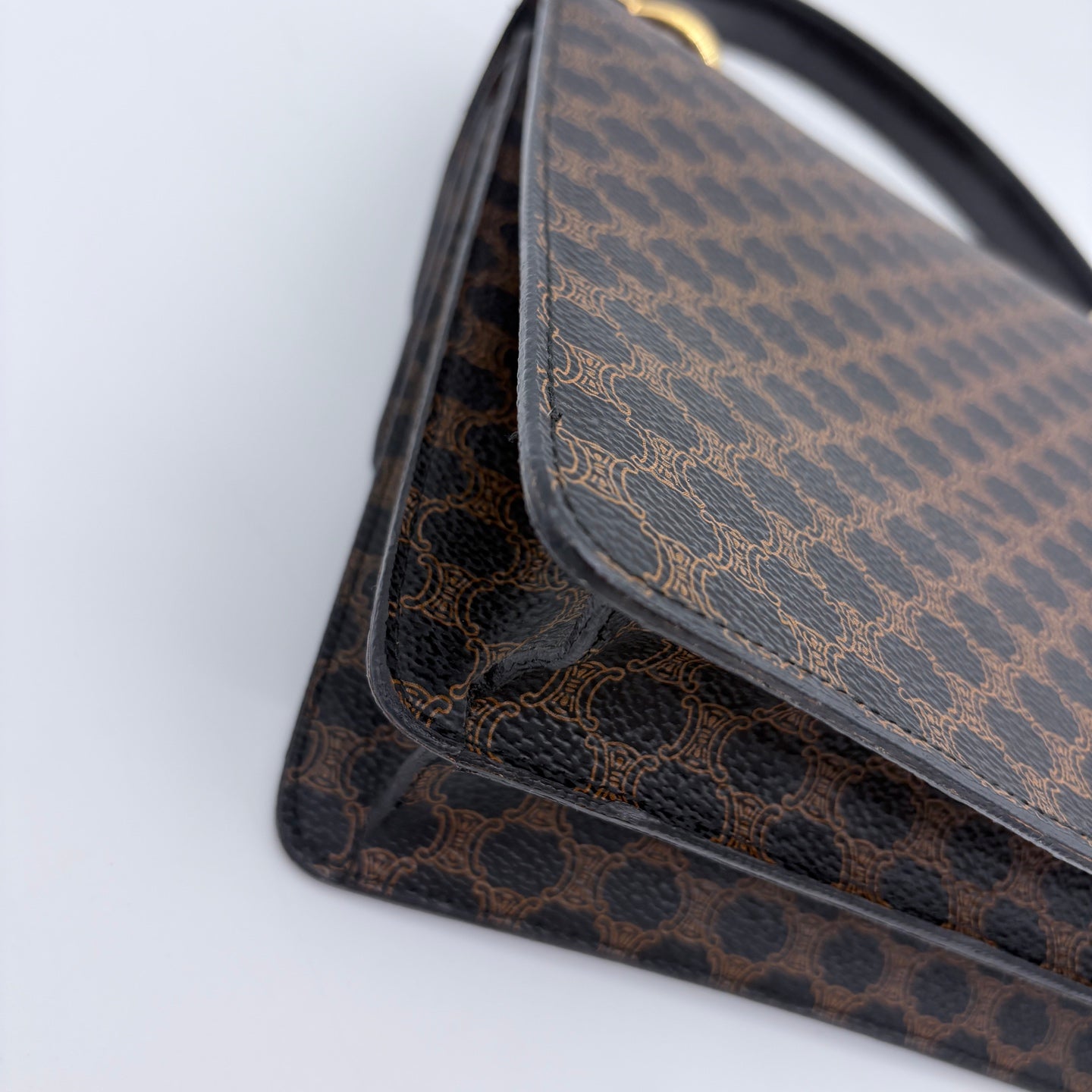 Celine Macadam Canvas Kelly Handbag [Used]