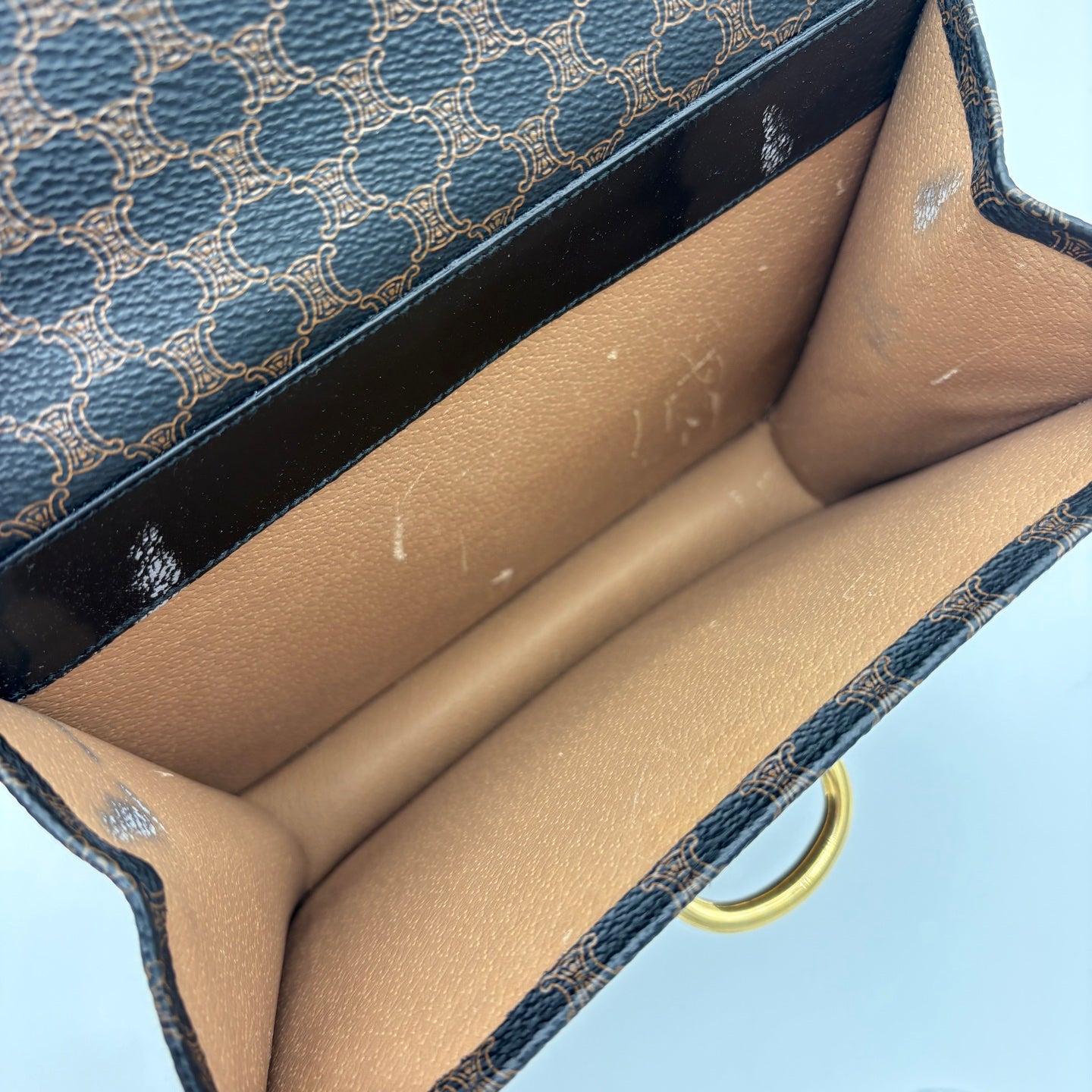 Celine Macadam Canvas Kelly Handbag [Used]