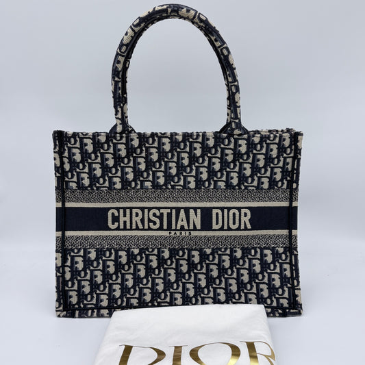 Dior Book Tote Medium Toile de Jouy Canvas Tote Bag [Used]