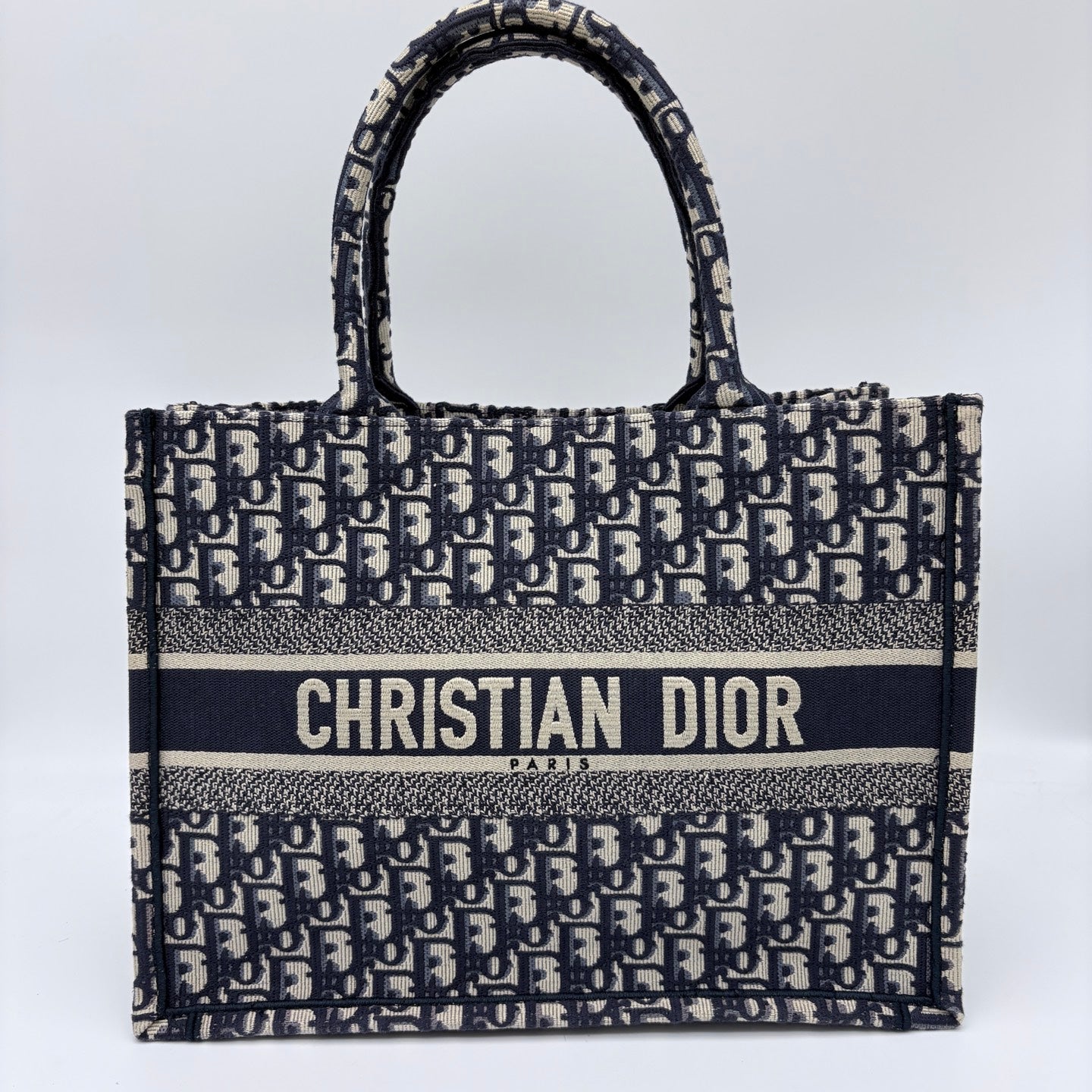 Dior Book Tote Medium Toile de Jouy Canvas Tote Bag [Used]