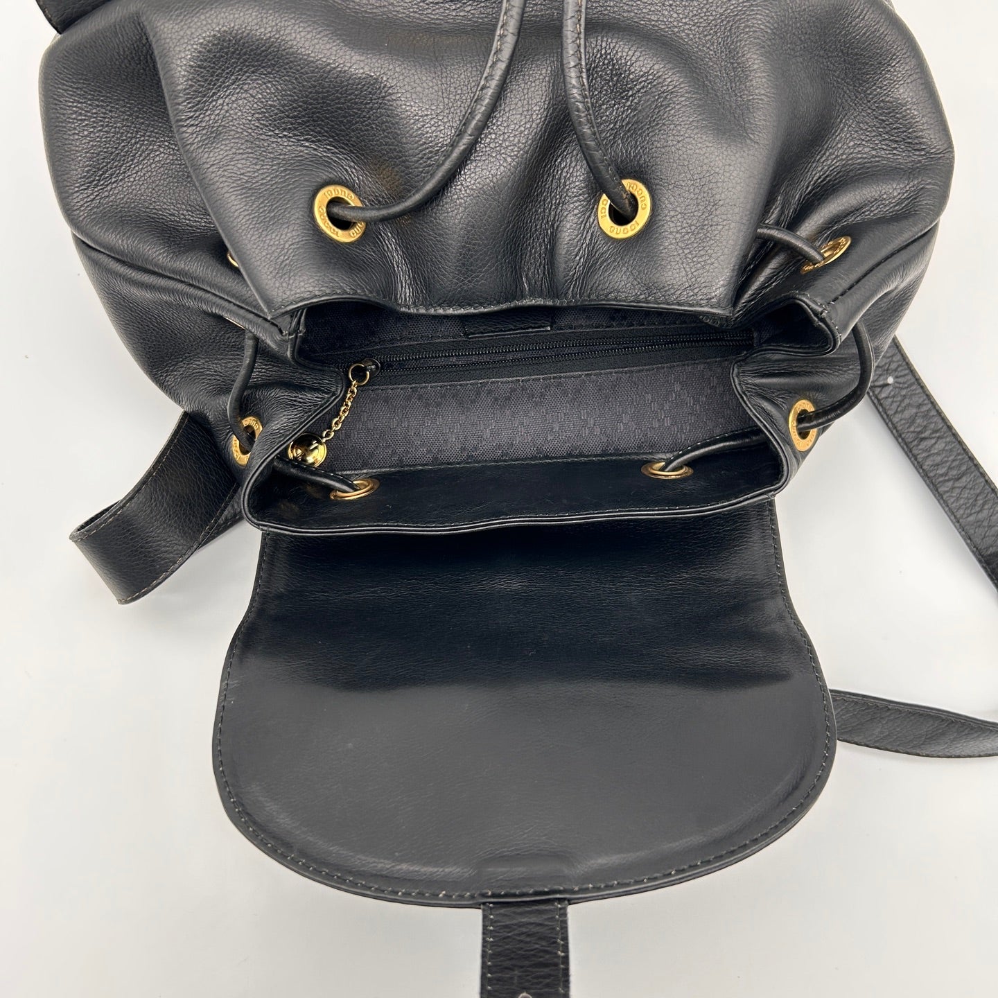 Gucci Bamboo Calfskin Backpack Large in Black [Used]