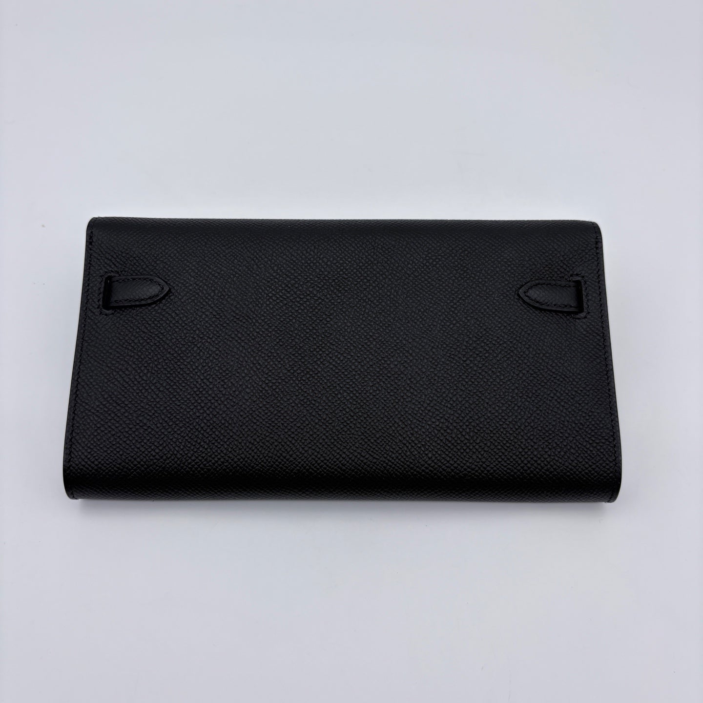 Hermès Kelly To Go Black and Gold Clutch with Strap [Near New]