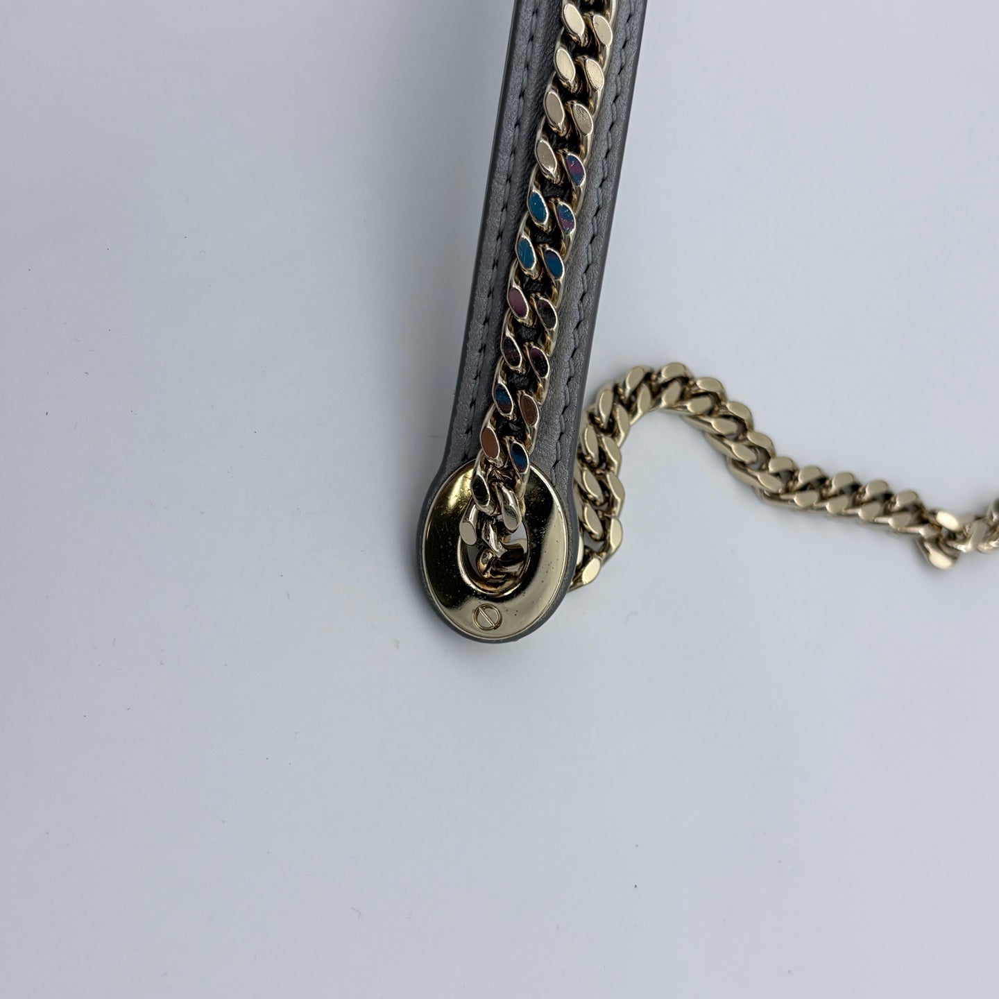 Dior Mini Lady Dior Pearly Gray Lambskin Bag [Used]