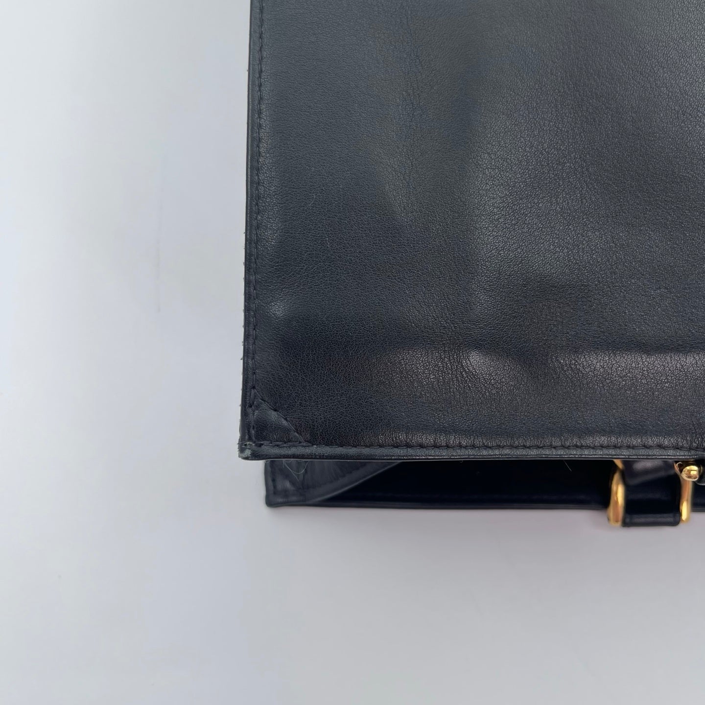 Chanel Lambskin Double CC Logo Chain Tote Bag Black/Gold Hardware [Used]