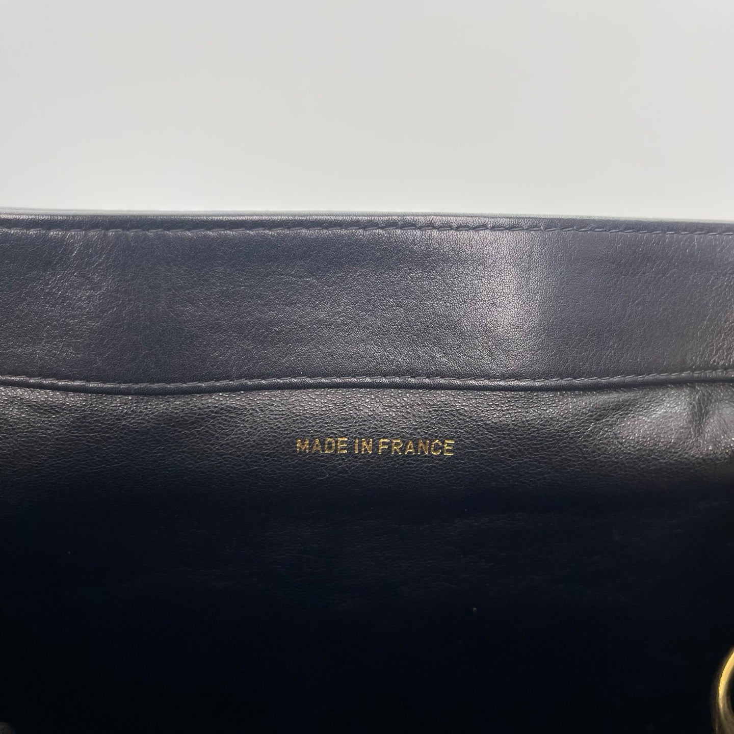 Chanel Lambskin Double CC Logo Chain Tote Bag Black/Gold Hardware [Used]