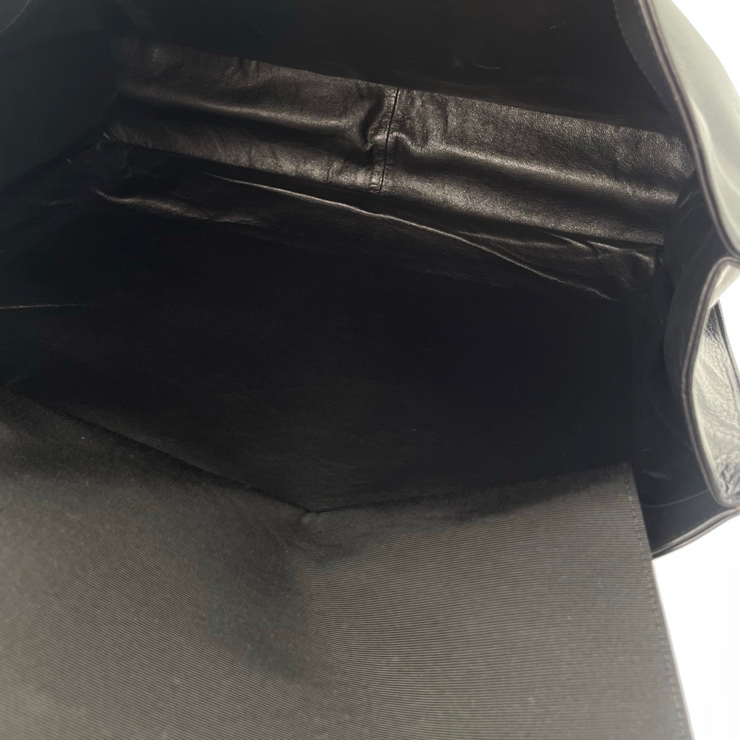 Chanel Lambskin Double CC Logo Chain Tote Bag Black/Gold Hardware [Used]