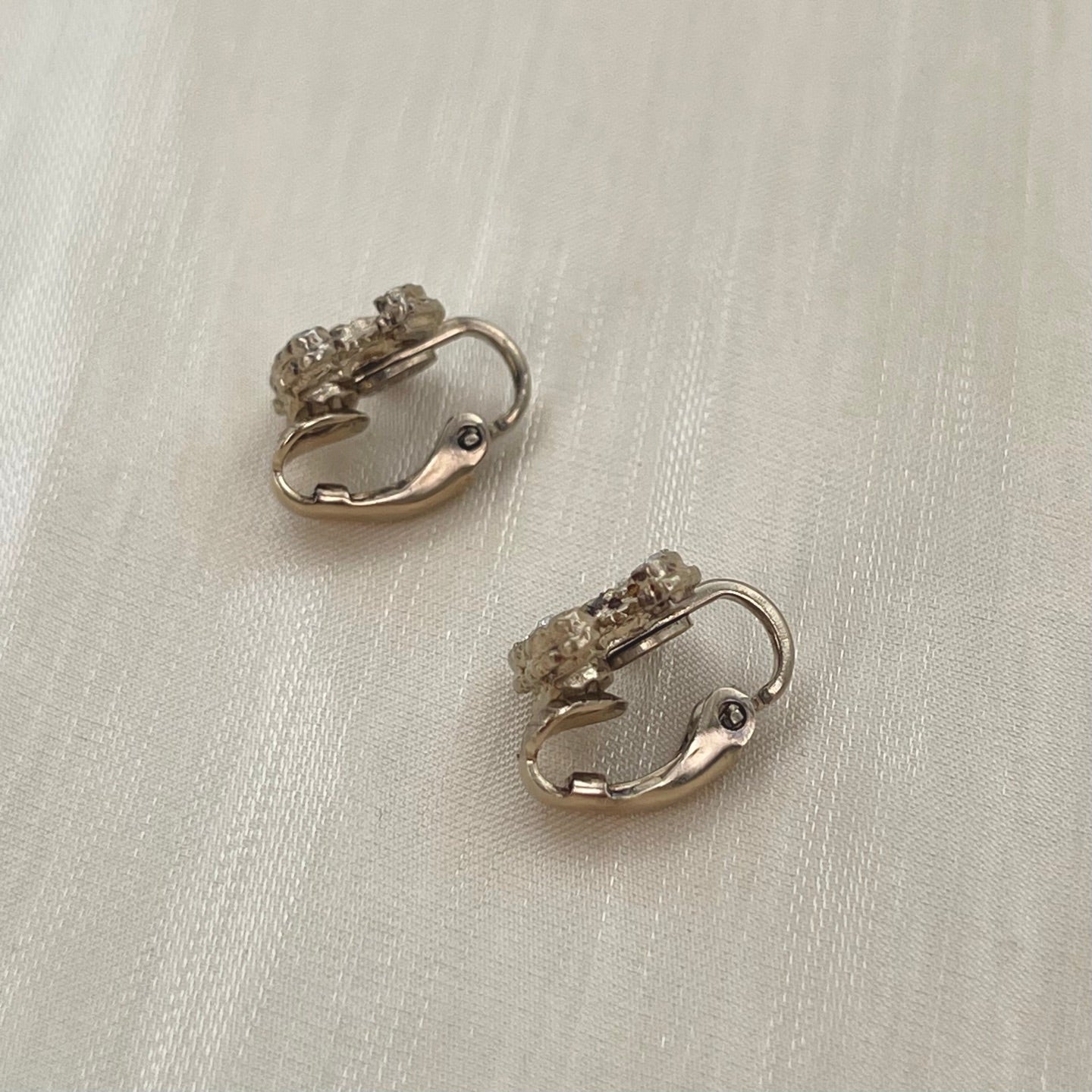 Chanel Pale Gold CC Clip-On Earrings [Used]