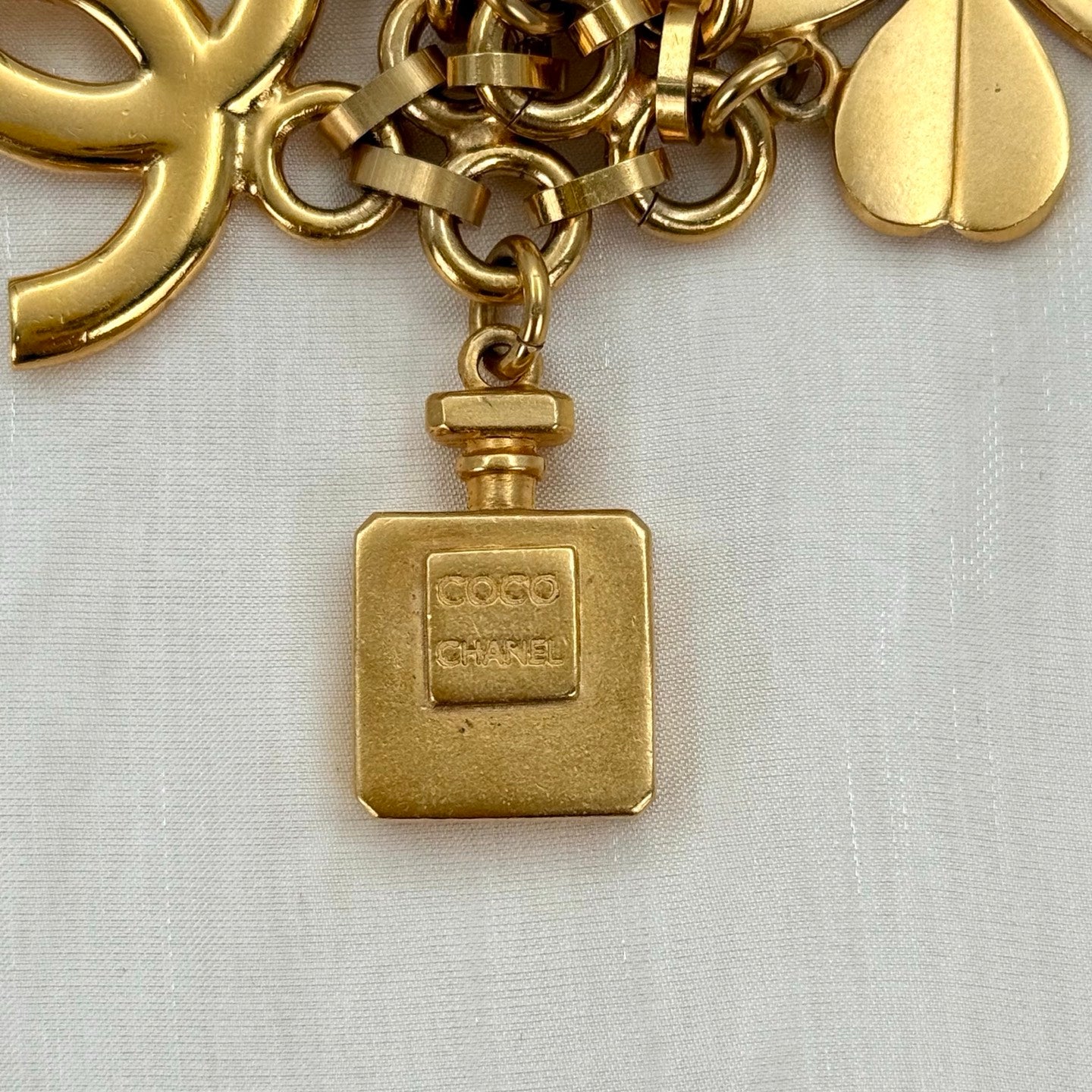 Chanel Vintage 24K Gold-Plated Multi-Motif Charm Statement Brooch [Used]