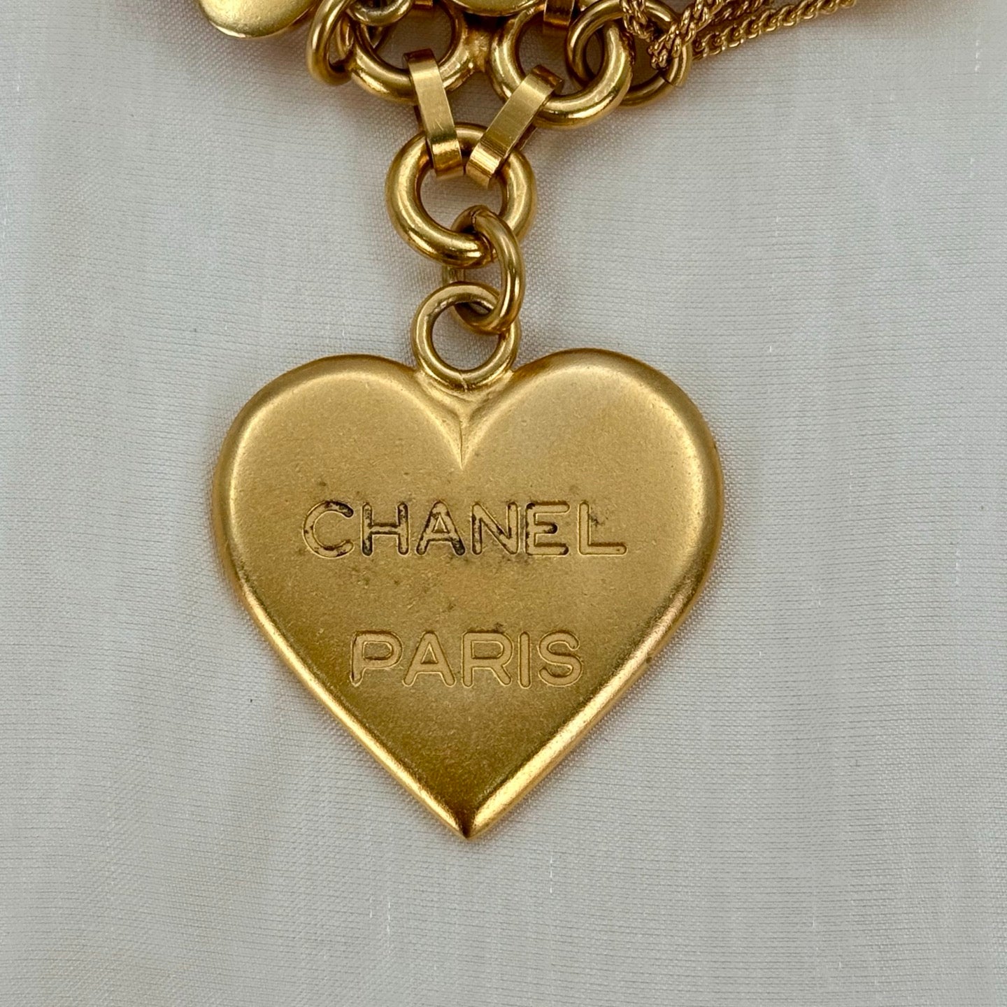 Chanel Vintage 24K Gold-Plated Multi-Motif Charm Statement Brooch [Used]