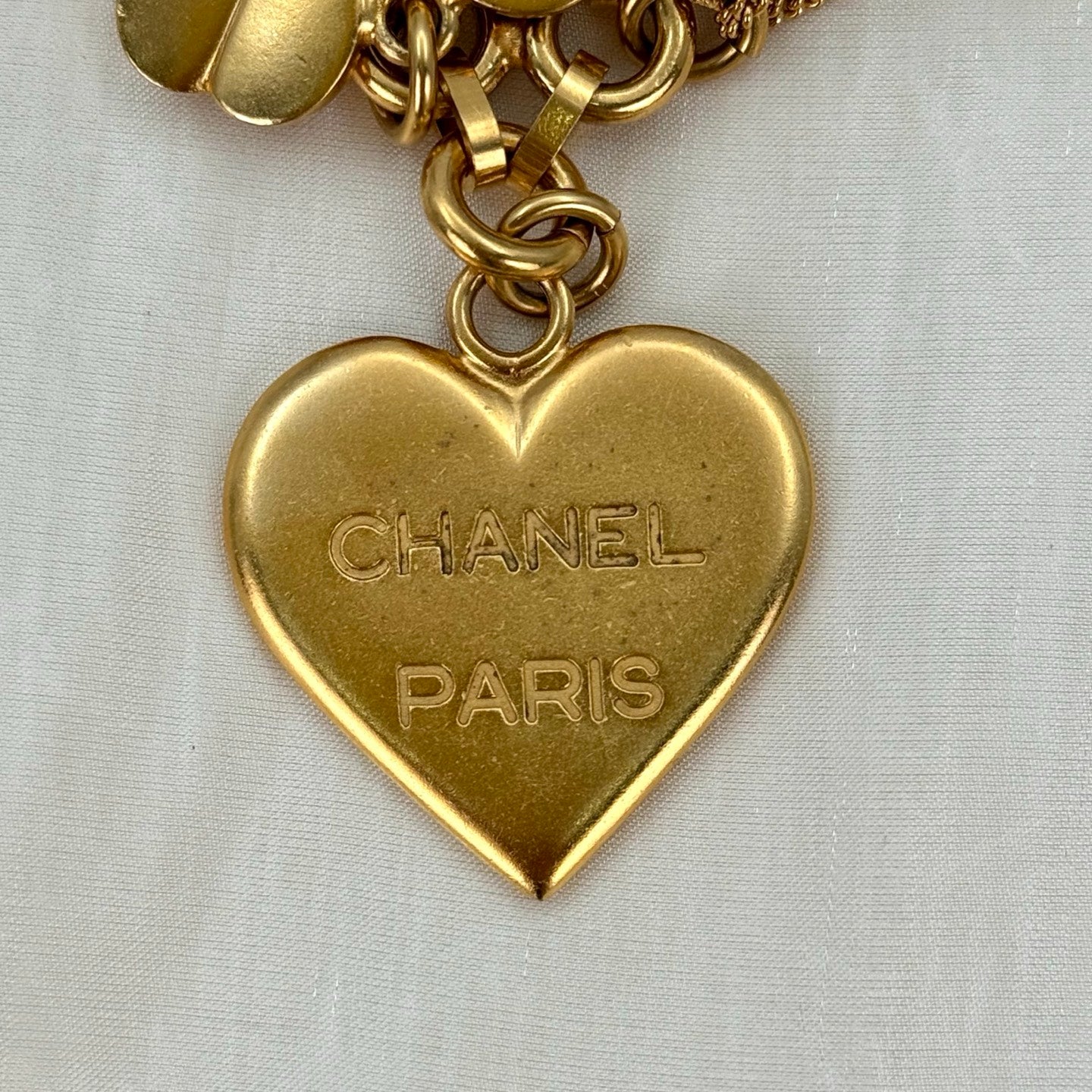 Chanel Vintage 24K Gold-Plated Multi-Motif Charm Statement Brooch [Used]