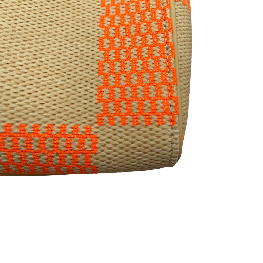 Louis Vuitton Keepall 50 Orange Damier Raffia Travel Bag [Used]