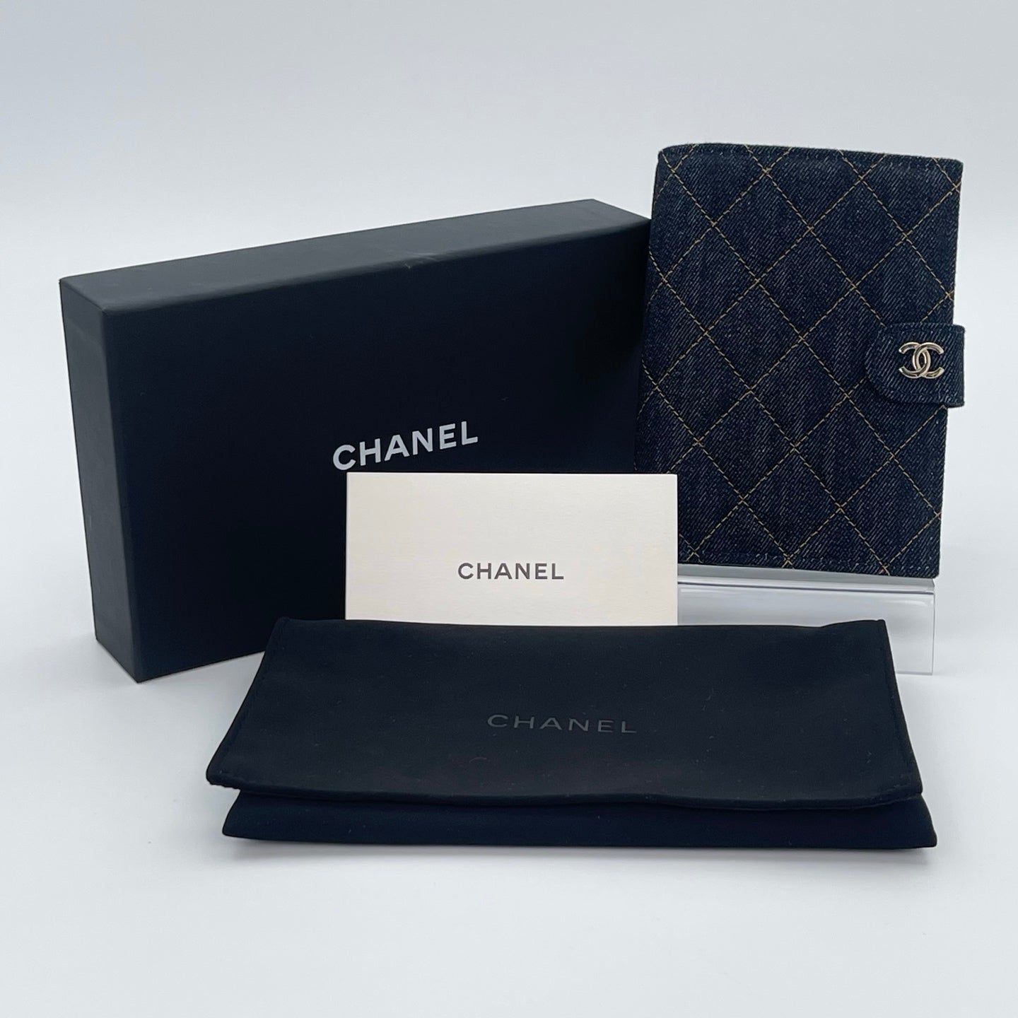 Chanel 26P Early Spring Denim Passport Holder [Brand New]