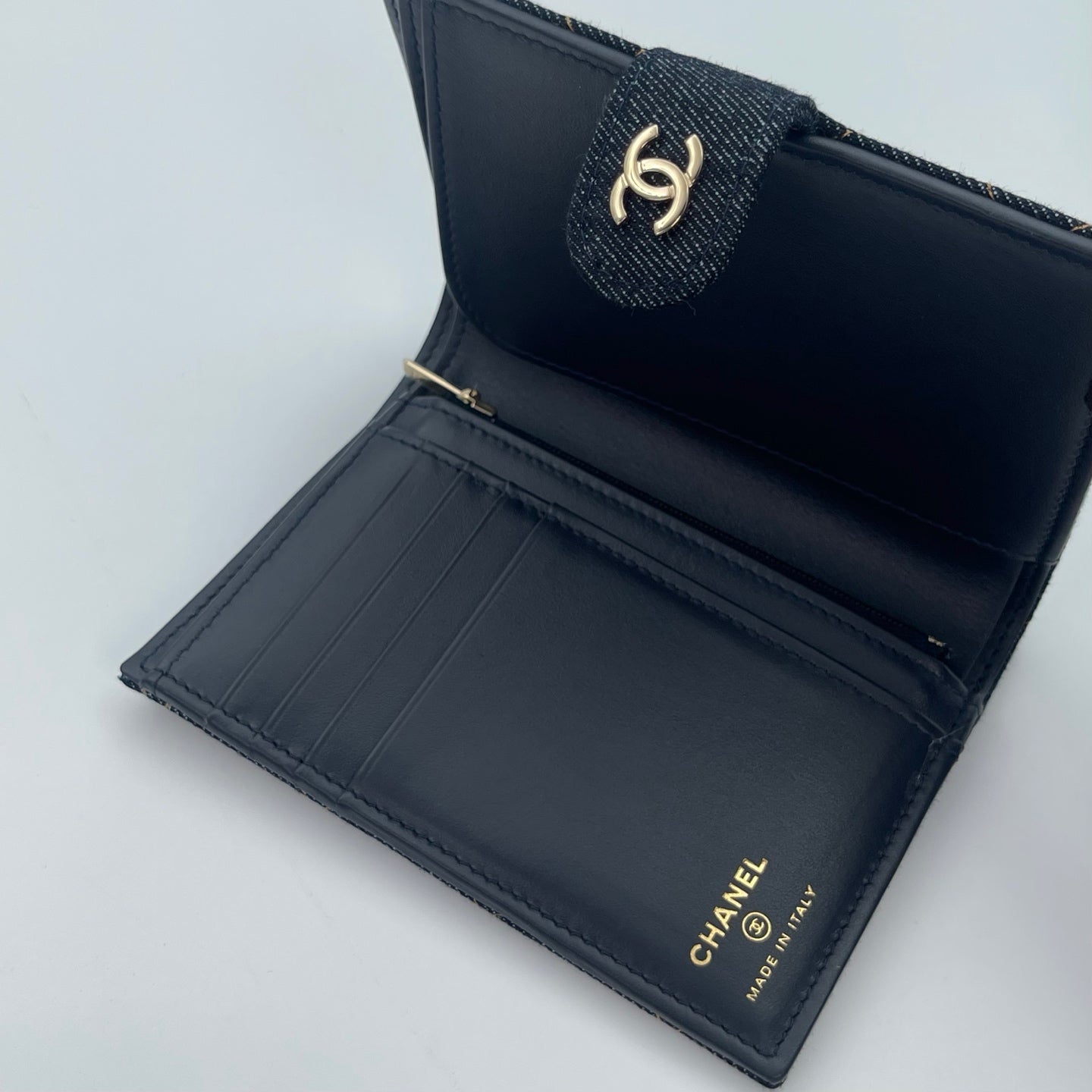 Chanel 26P Early Spring Denim Passport Holder [Brand New]