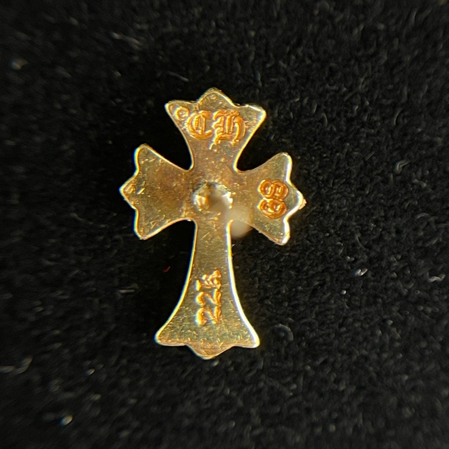 Chrome Hearts 22K Diamond Cross Single Stud Earring [Used]