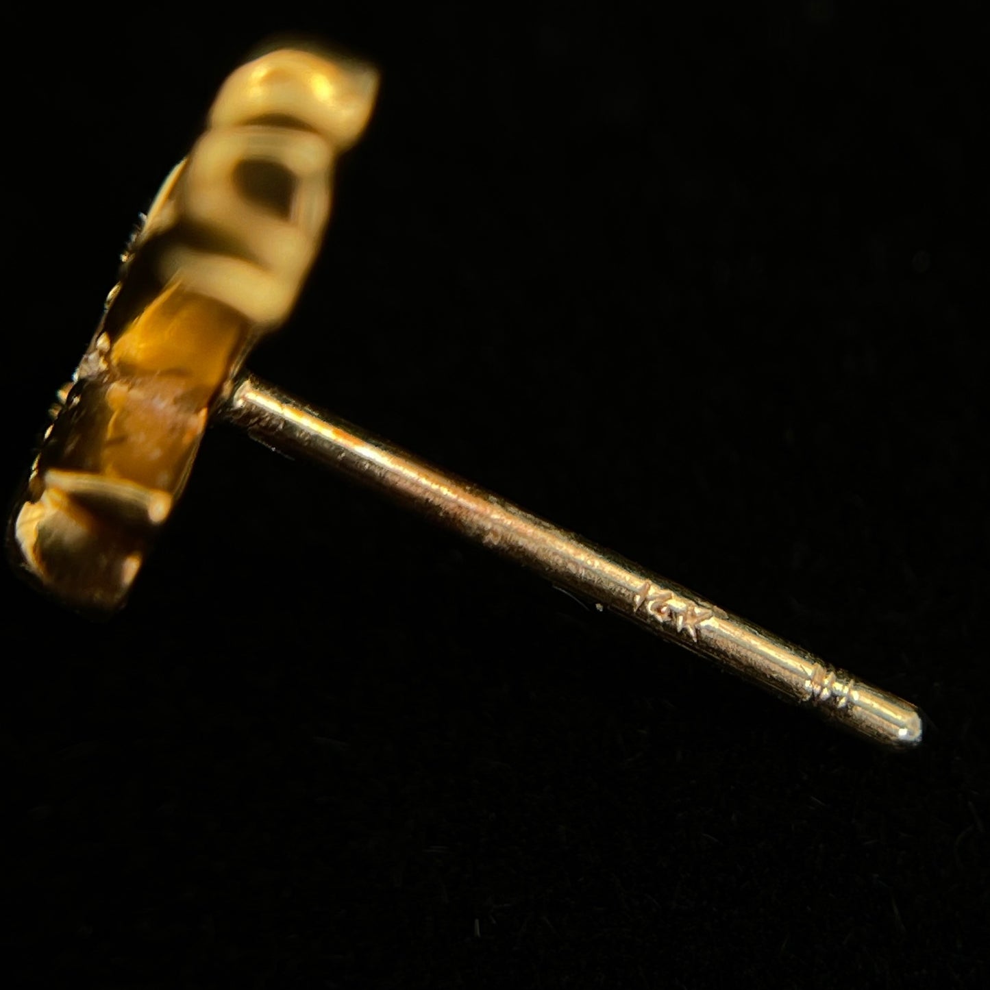 Chrome Hearts 22K Diamond Cross Single Stud Earring [Used]