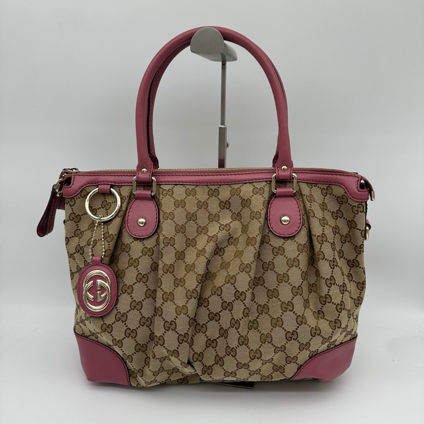 Gucci Monogram Two-Way Purple Tote Bag [Used]