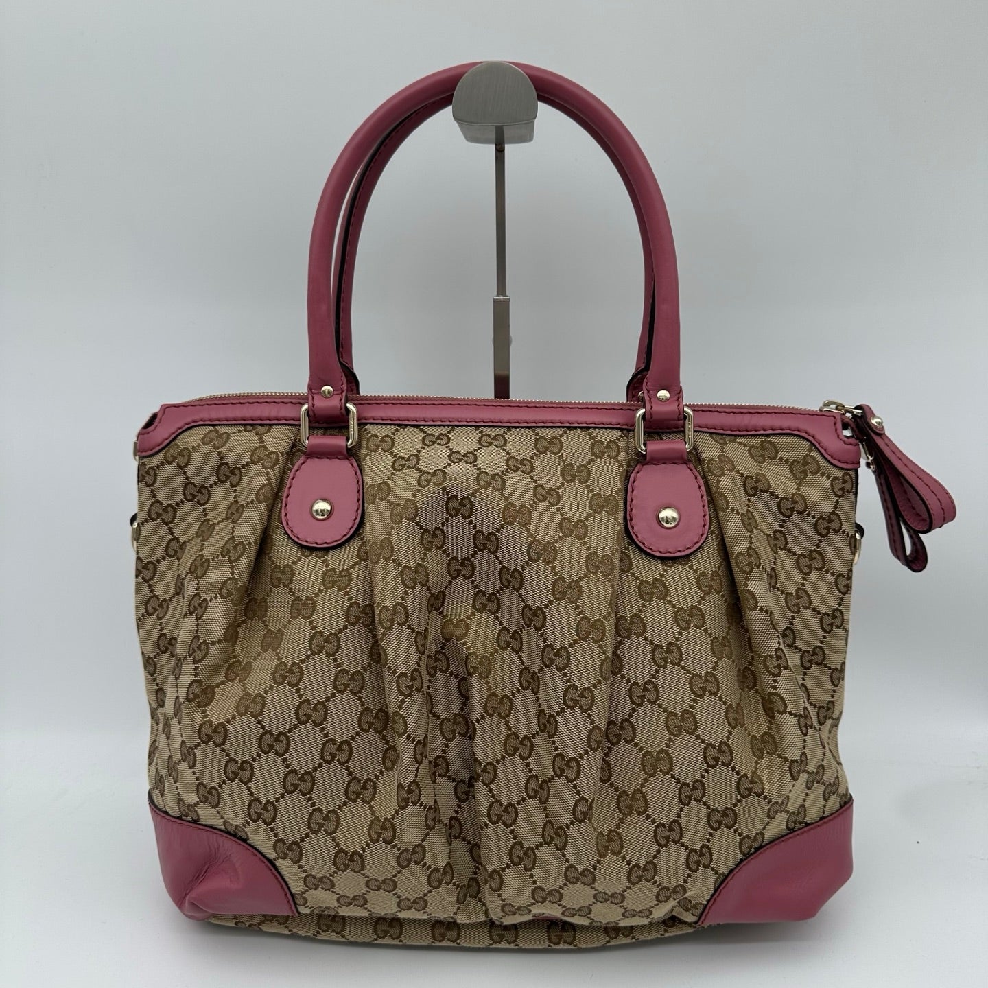 Gucci Monogram Two-Way Purple Tote Bag [Used]