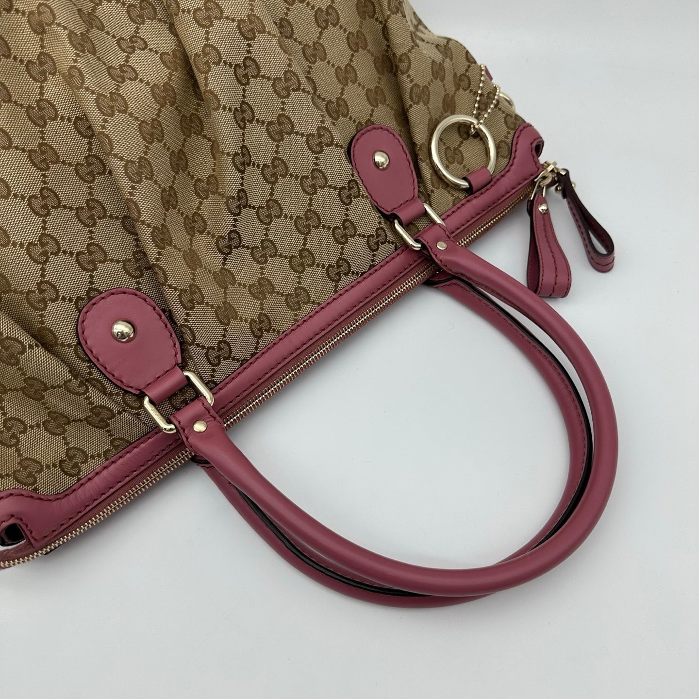 Gucci Monogram Two-Way Purple Tote Bag [Used]