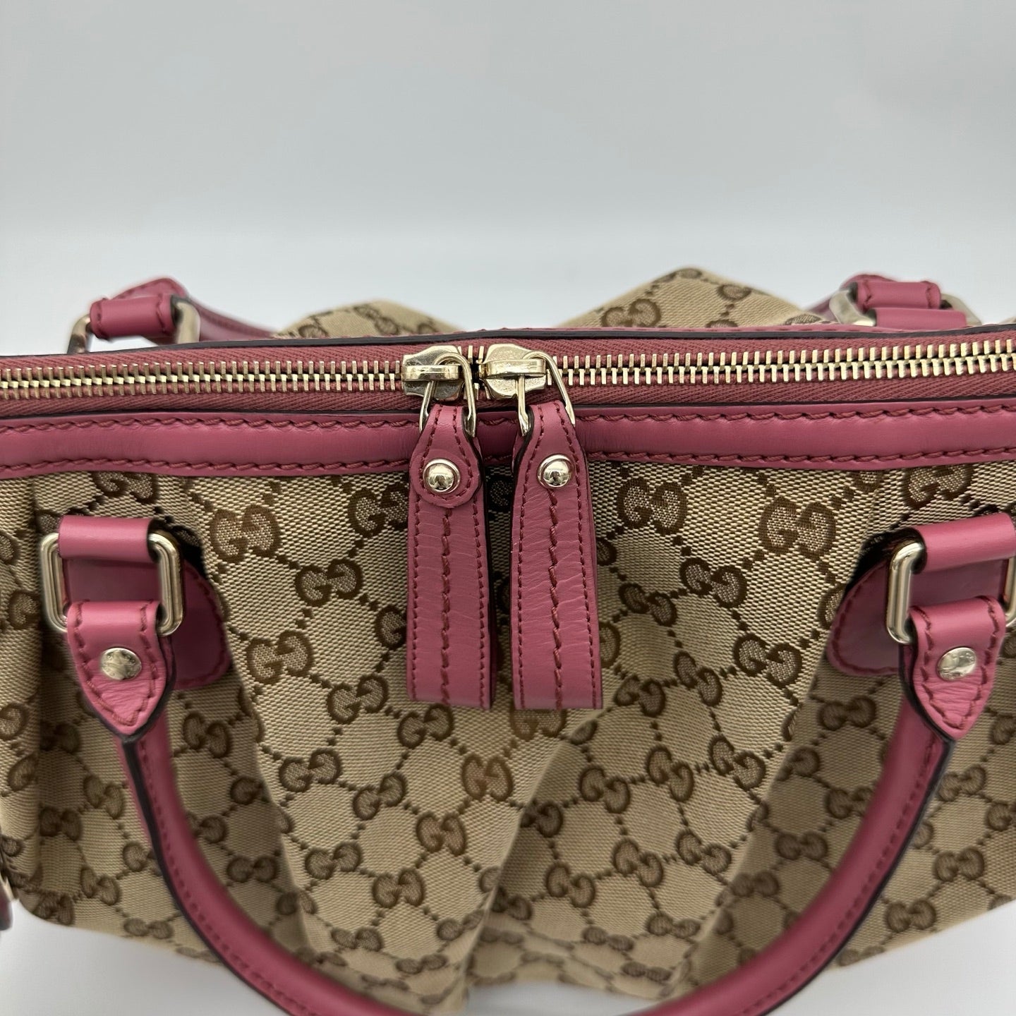 Gucci Monogram Two-Way Purple Tote Bag [Used]