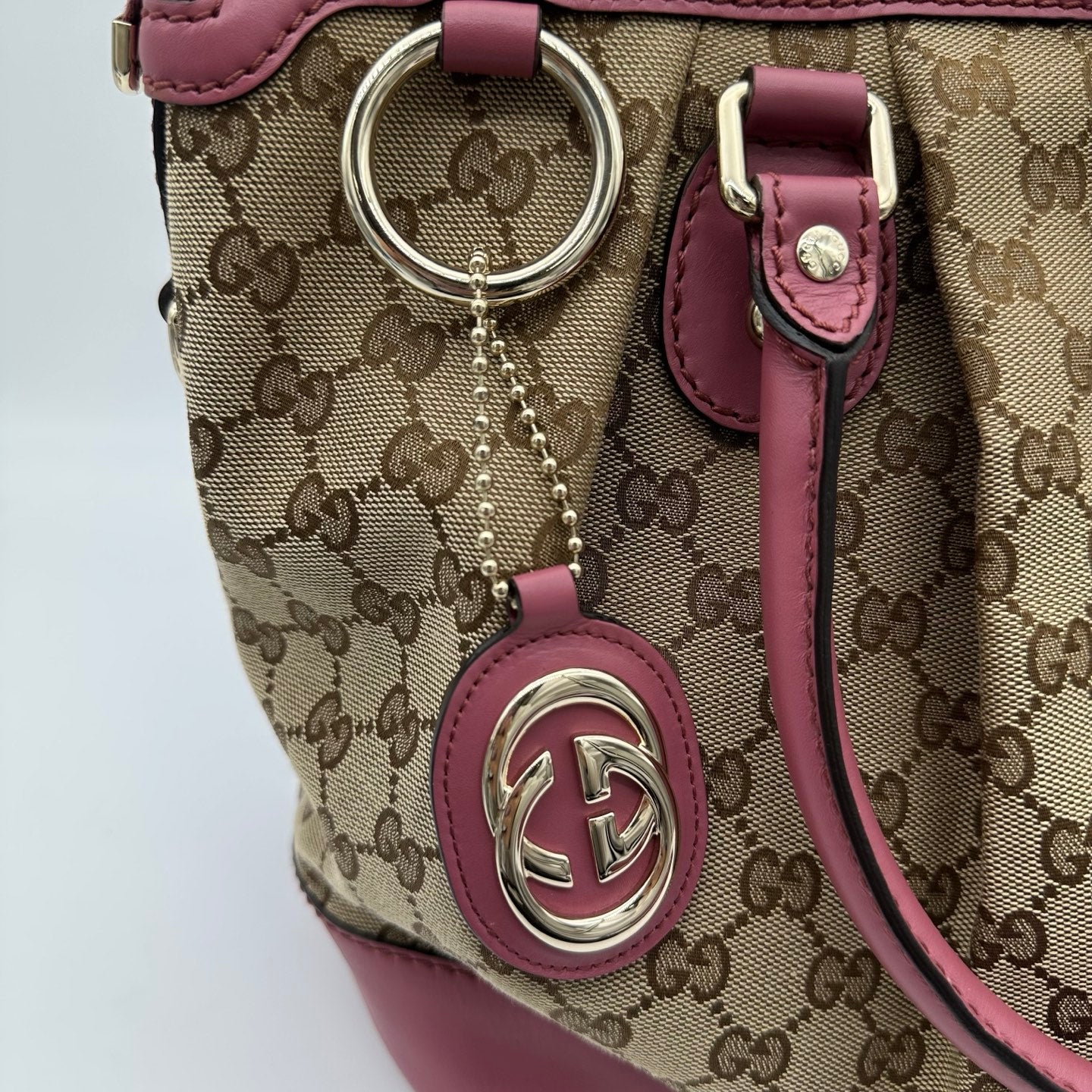 Gucci Monogram Two-Way Purple Tote Bag [Used]