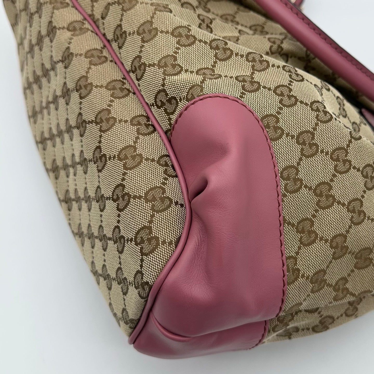Gucci Monogram Two-Way Purple Tote Bag [Used]