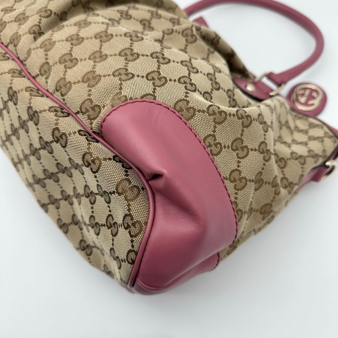 Gucci Monogram Two-Way Purple Tote Bag [Used]