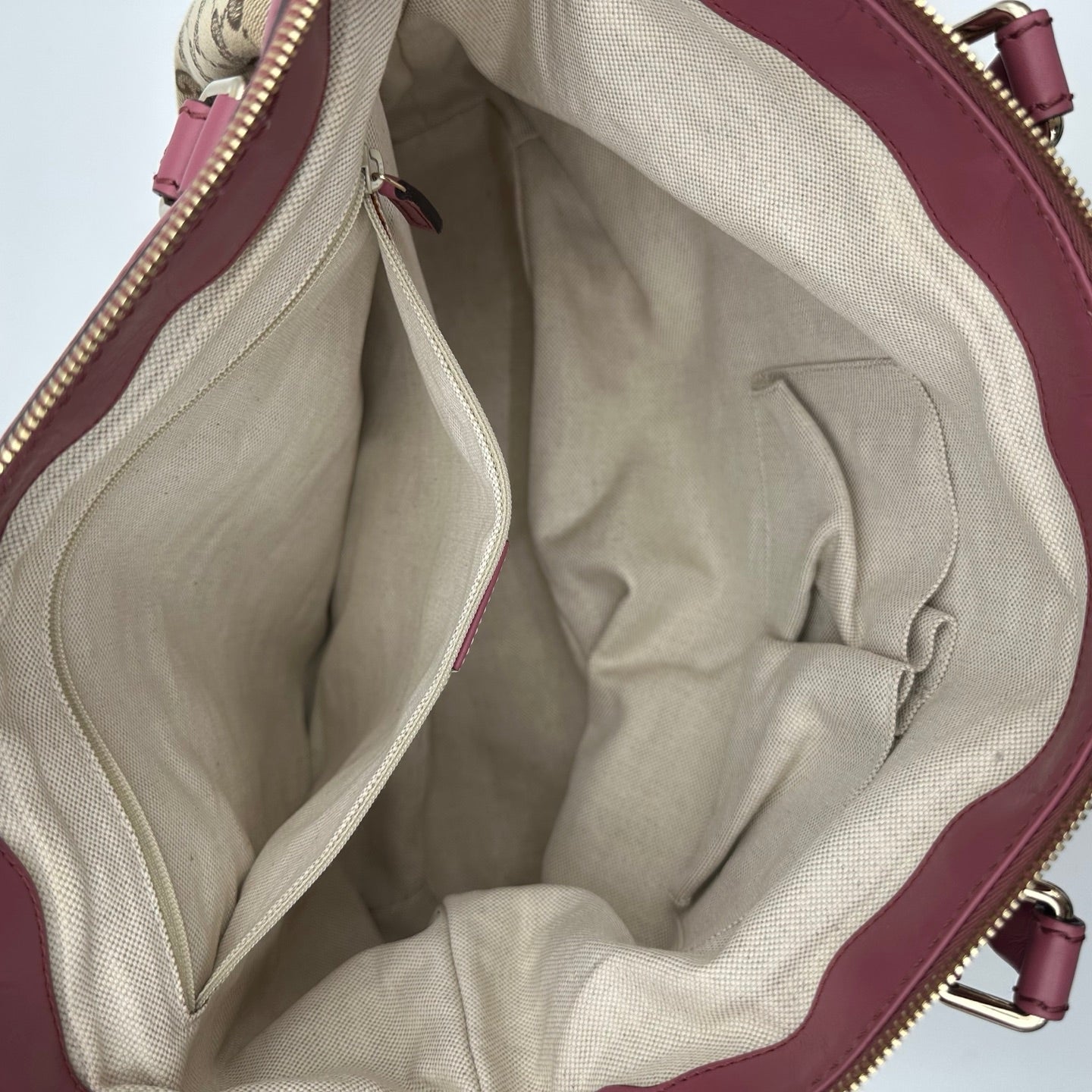 Gucci Monogram Two-Way Purple Tote Bag [Used]