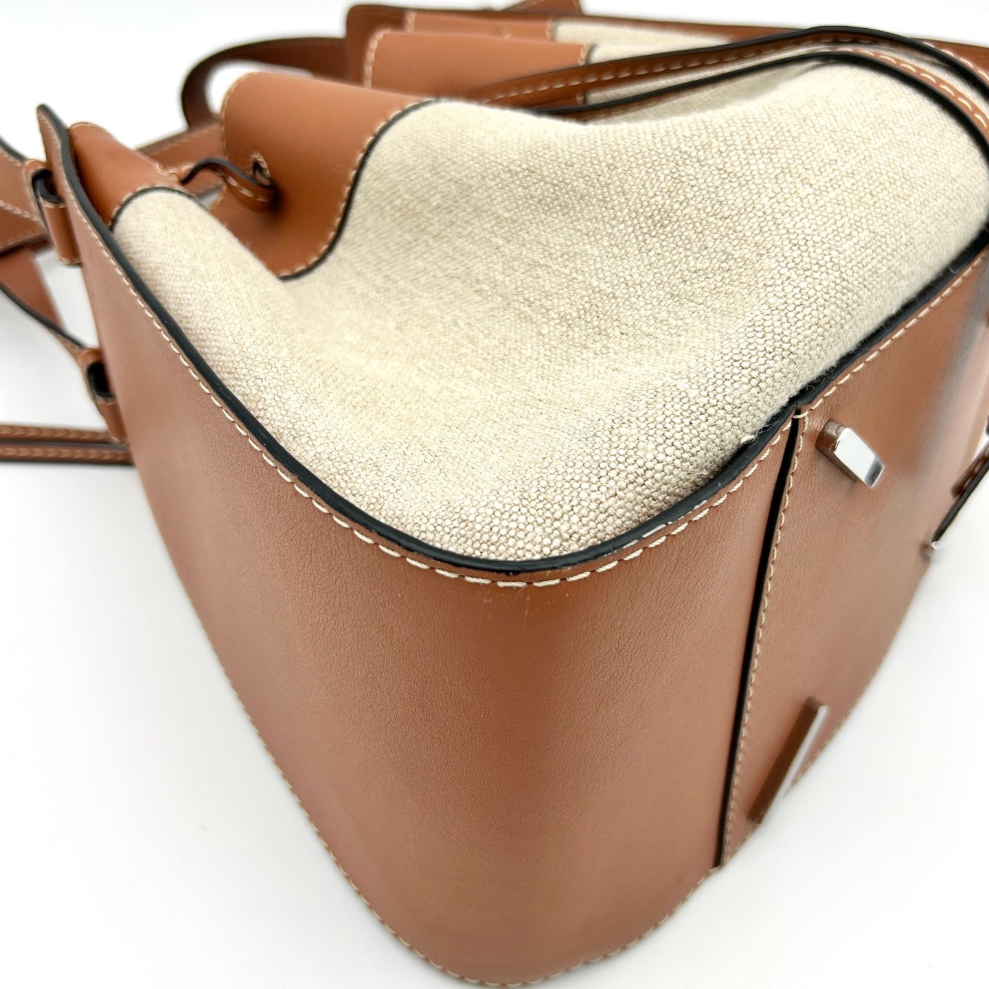 Loewe Hammock Medium Two-Way Bag Fabric with Leather Trim [Used]