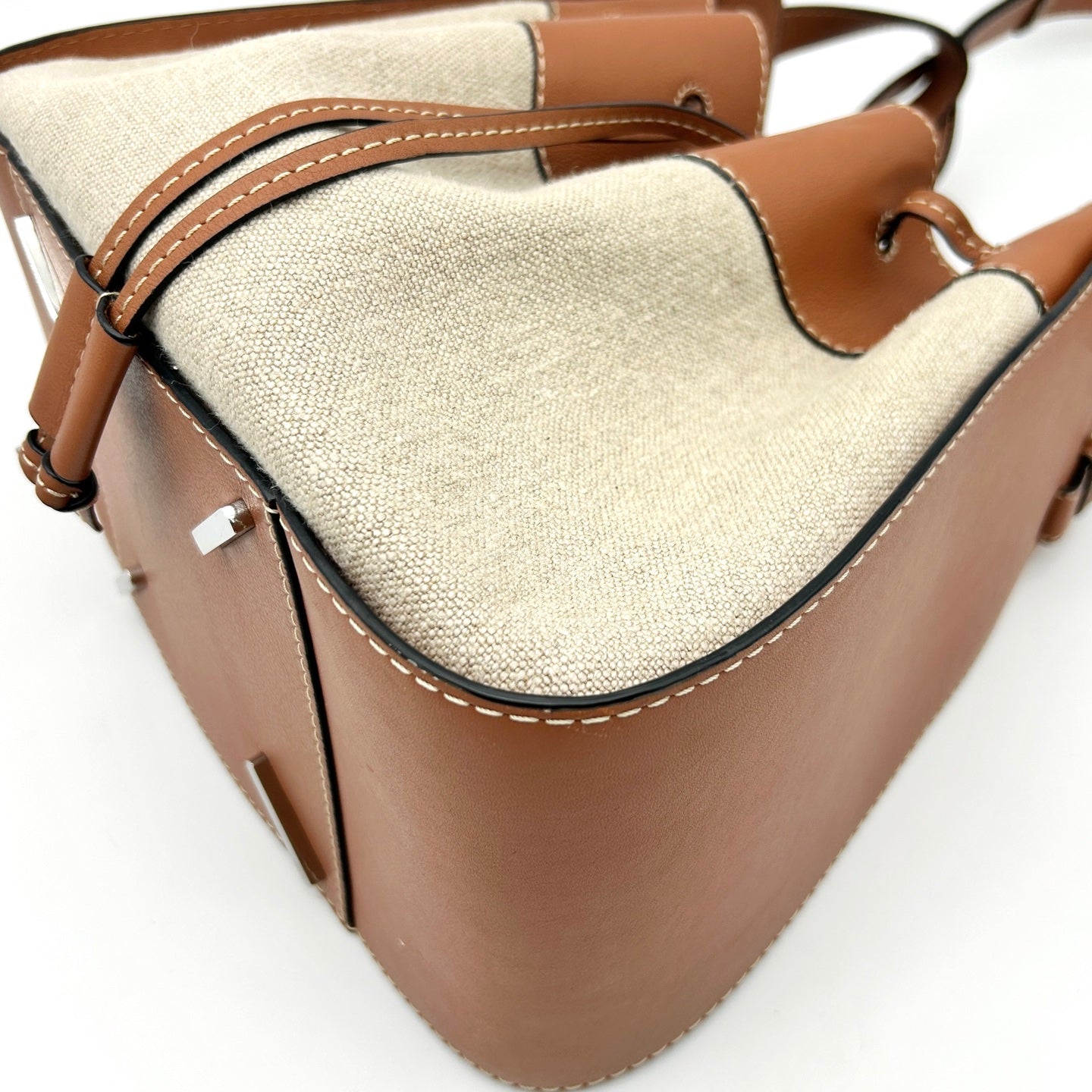 Loewe Hammock Medium Two-Way Bag Fabric with Leather Trim [Used]