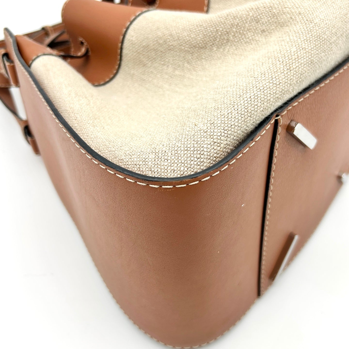 Loewe Hammock Medium Two-Way Bag Fabric with Leather Trim [Used]