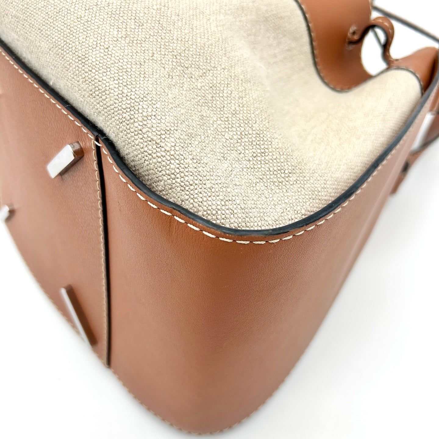 Loewe Hammock Medium Two-Way Bag Fabric with Leather Trim [Used]