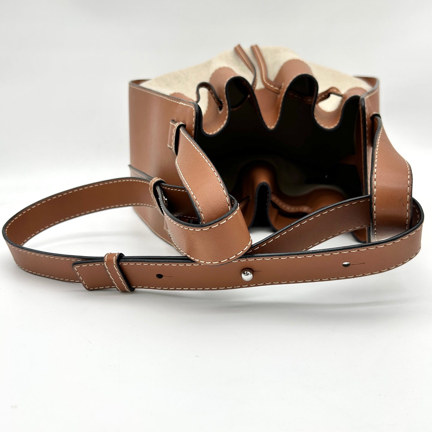 Loewe Hammock Medium Two-Way Bag Fabric with Leather Trim [Used]