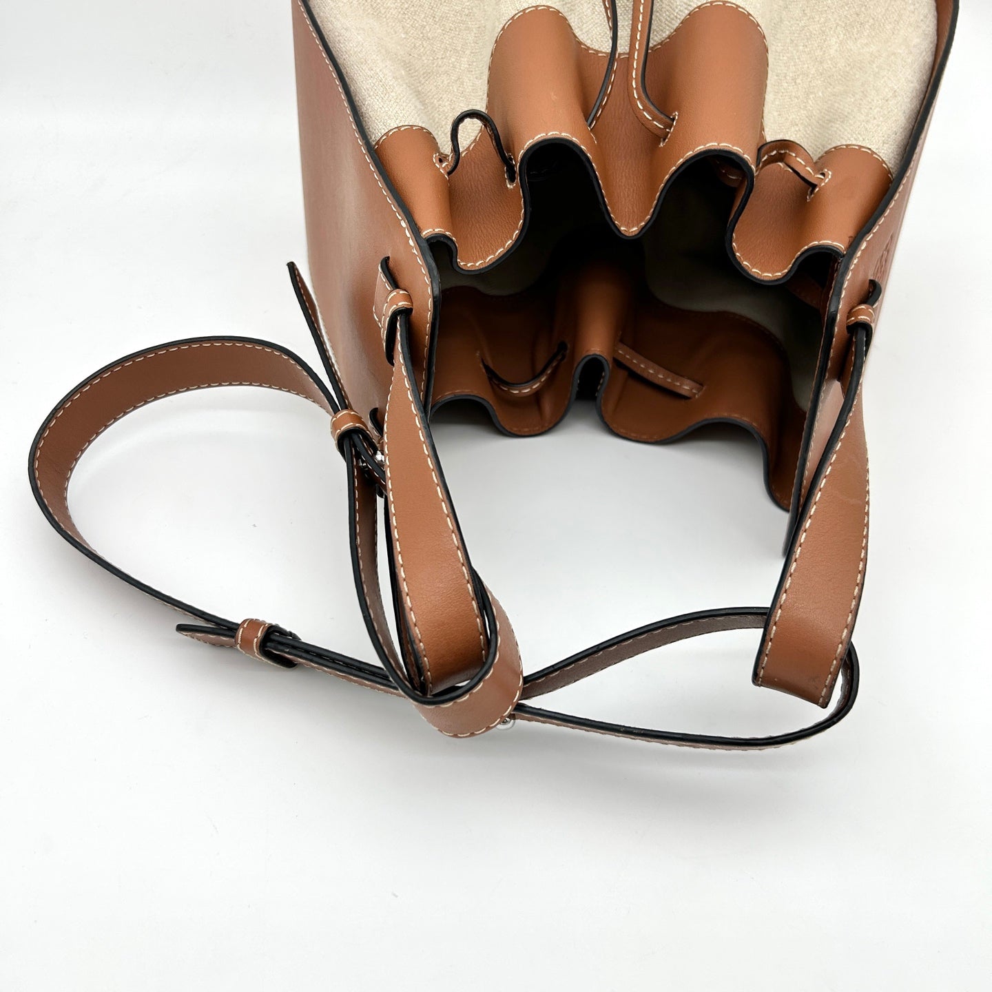 Loewe Hammock Medium Two-Way Bag Fabric with Leather Trim [Used]