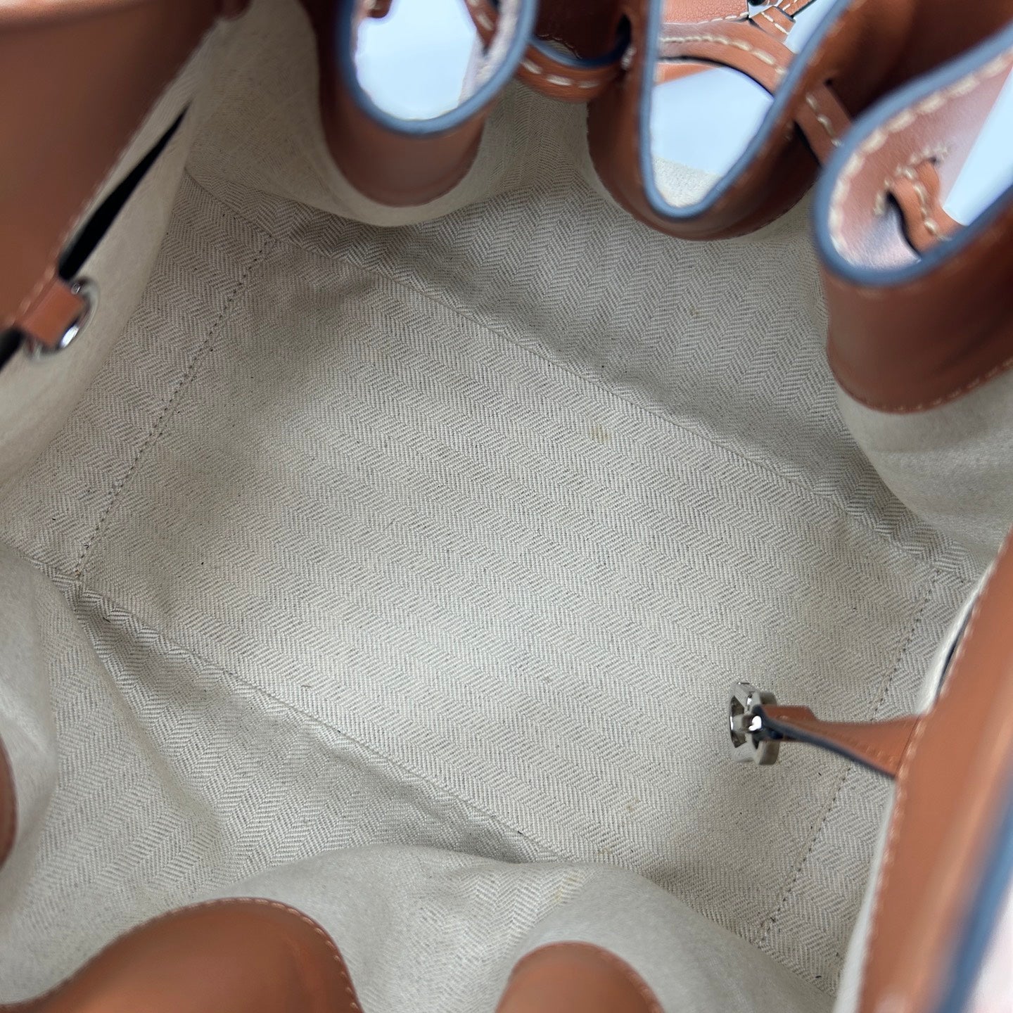 Loewe Hammock Medium Two-Way Bag Fabric with Leather Trim [Used]